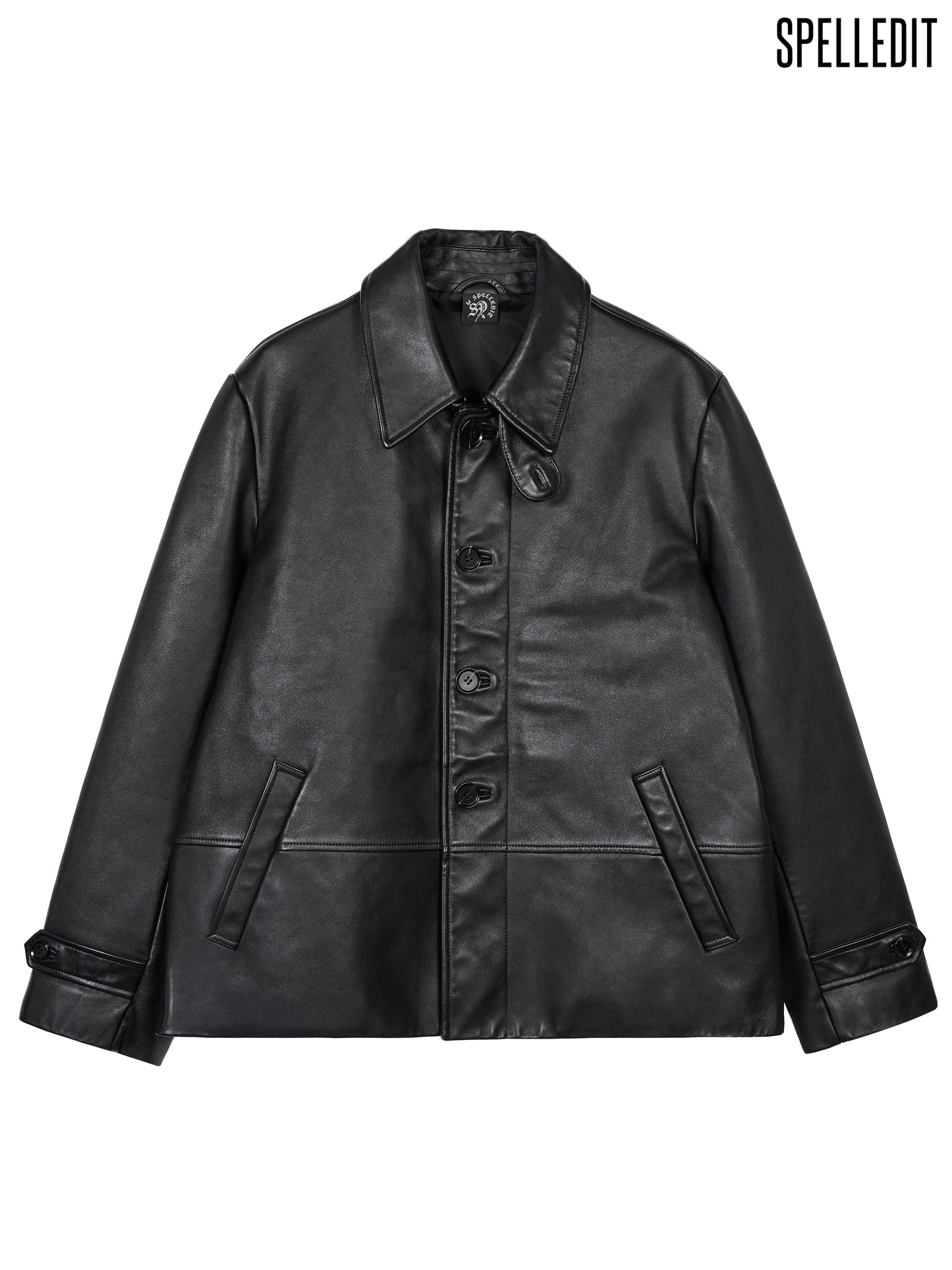 [9/7 PRE]COLLARED LEATHER JACKET