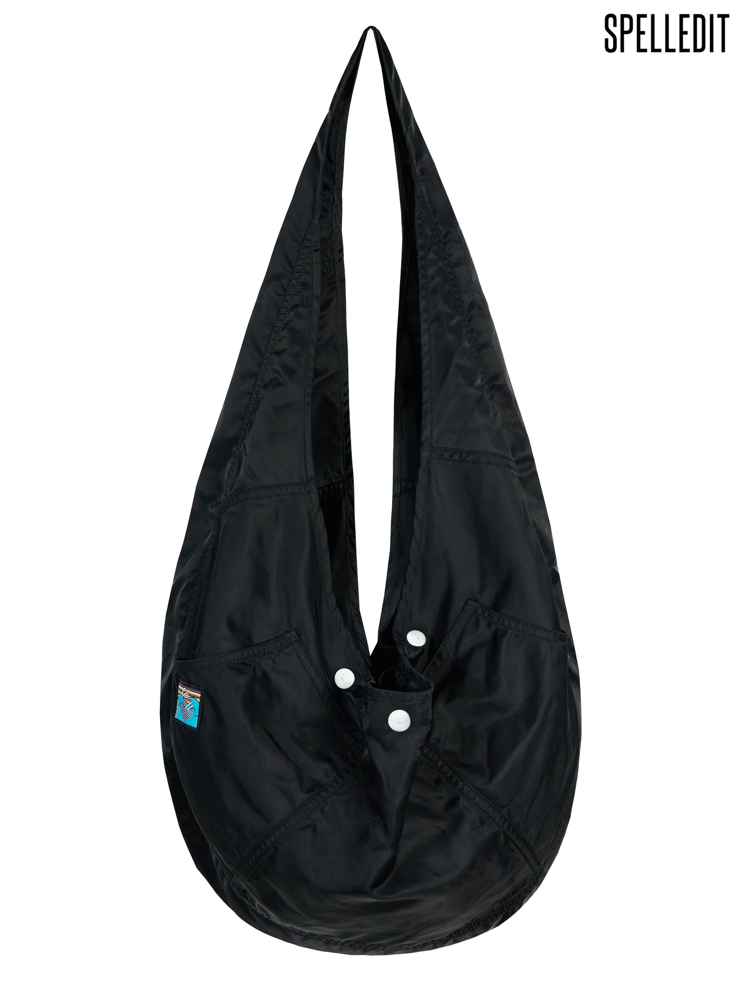 PANELLED NYLON BAG