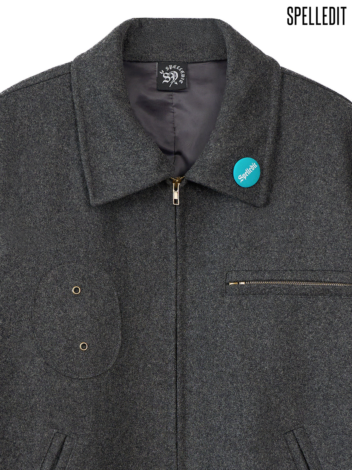 Melton Zip up Blouson
