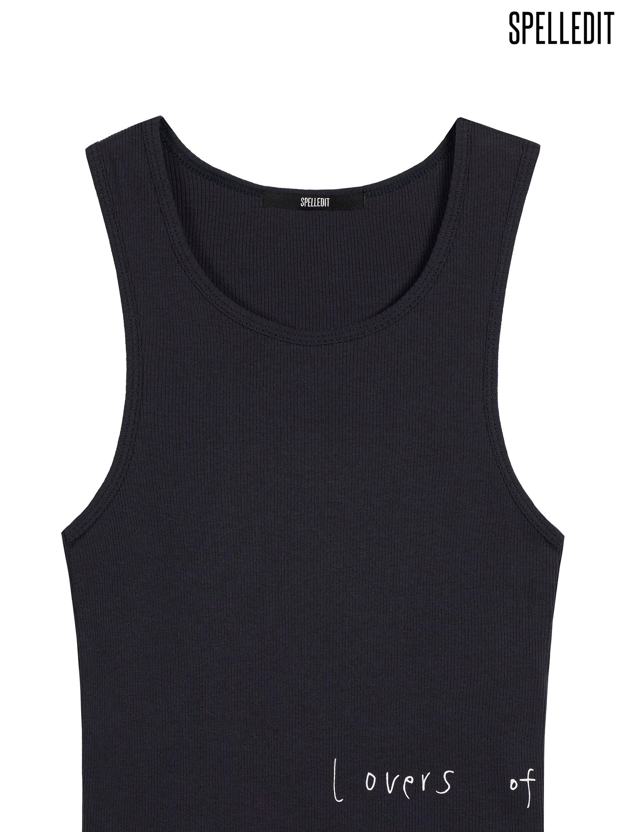 SIDE LETTERING SLEEVELESS