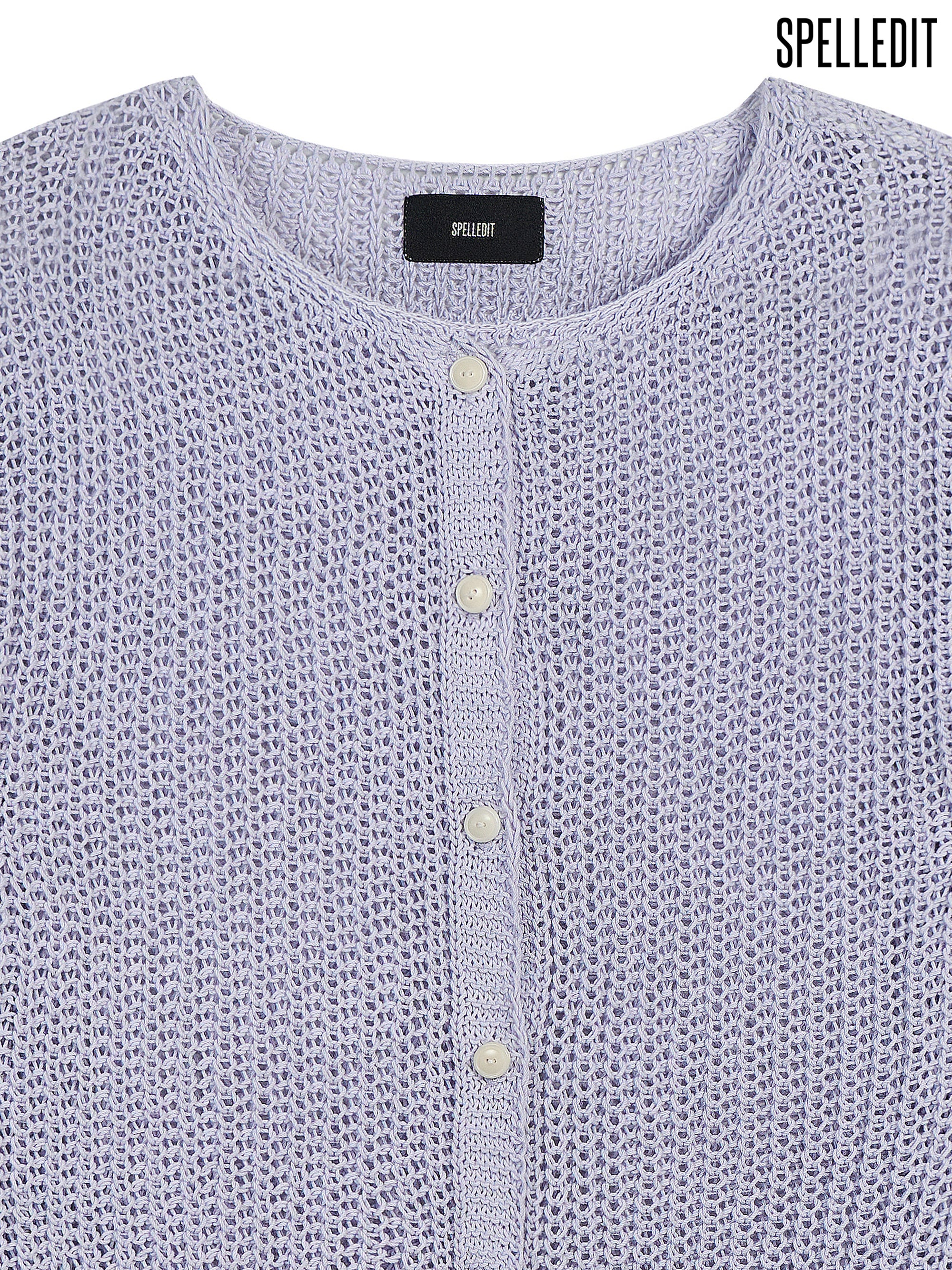 HACHI BOAT NECK CARDIGAN