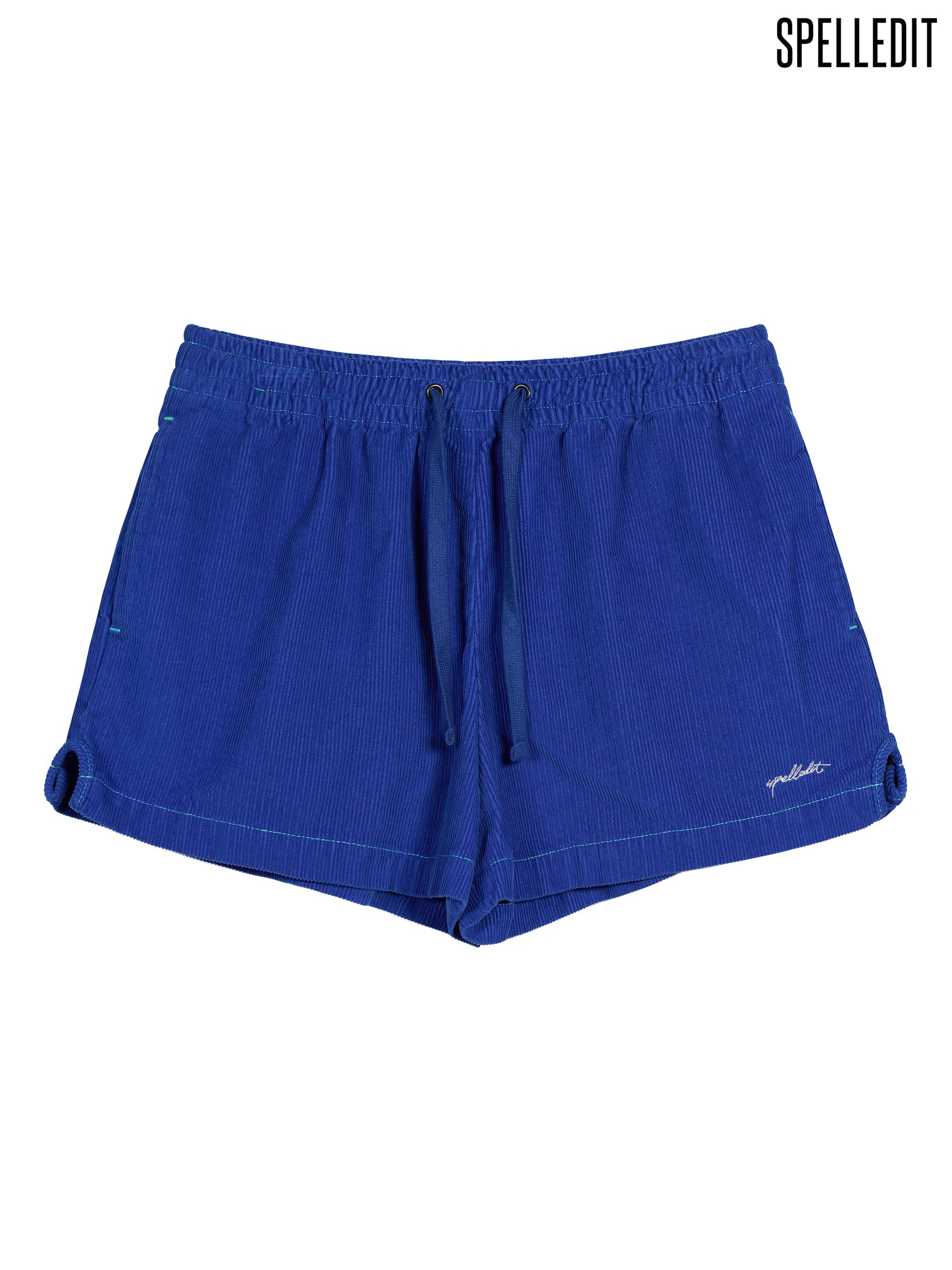 CORDUROY ELASTIC WAIST SHORTS
