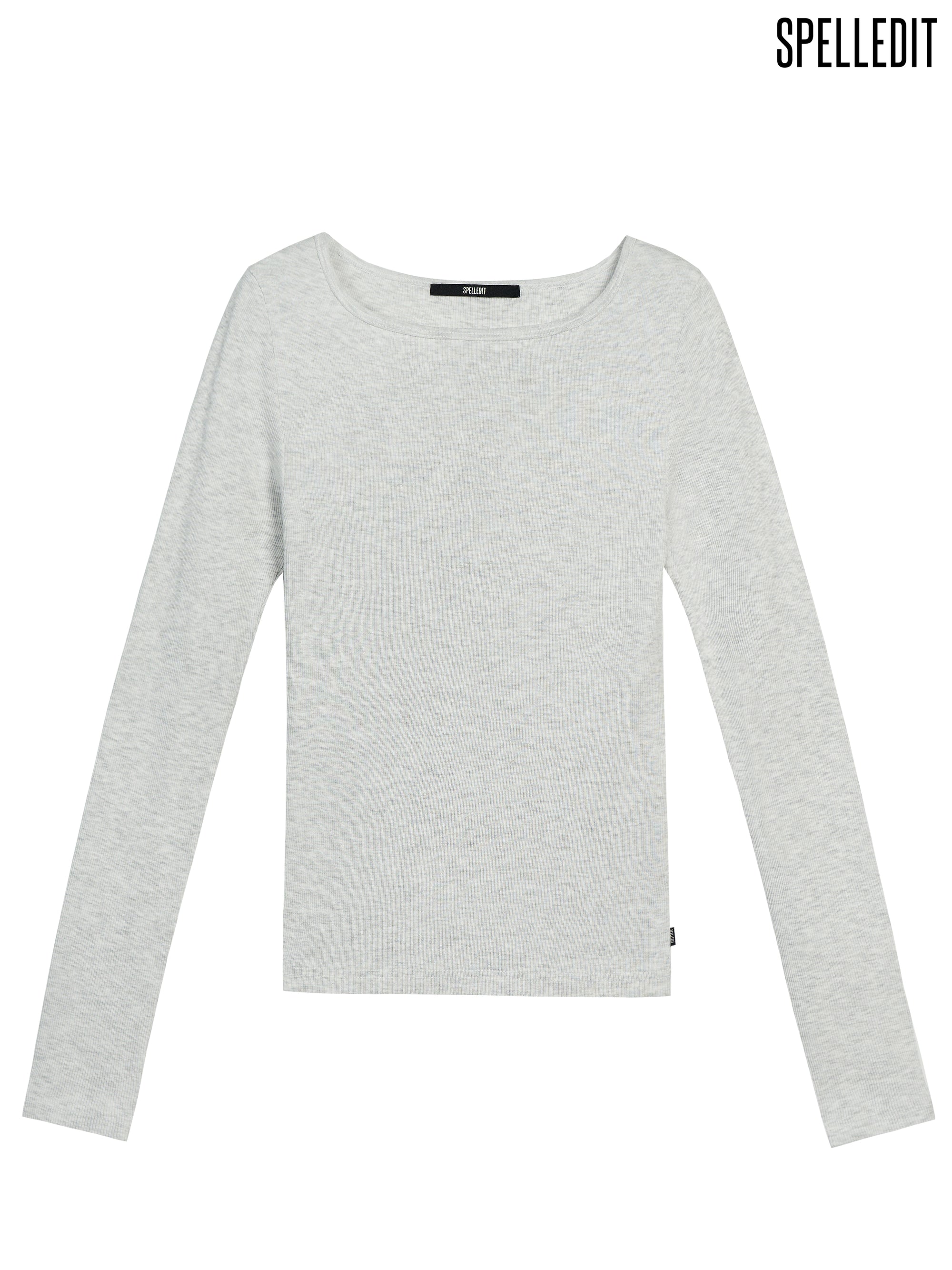 BOAT NECK LONG SLEEVE T-SHIRT