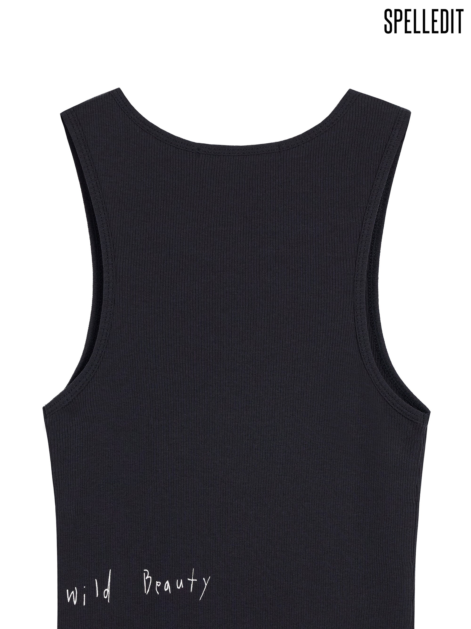 SIDE LETTERING SLEEVELESS
