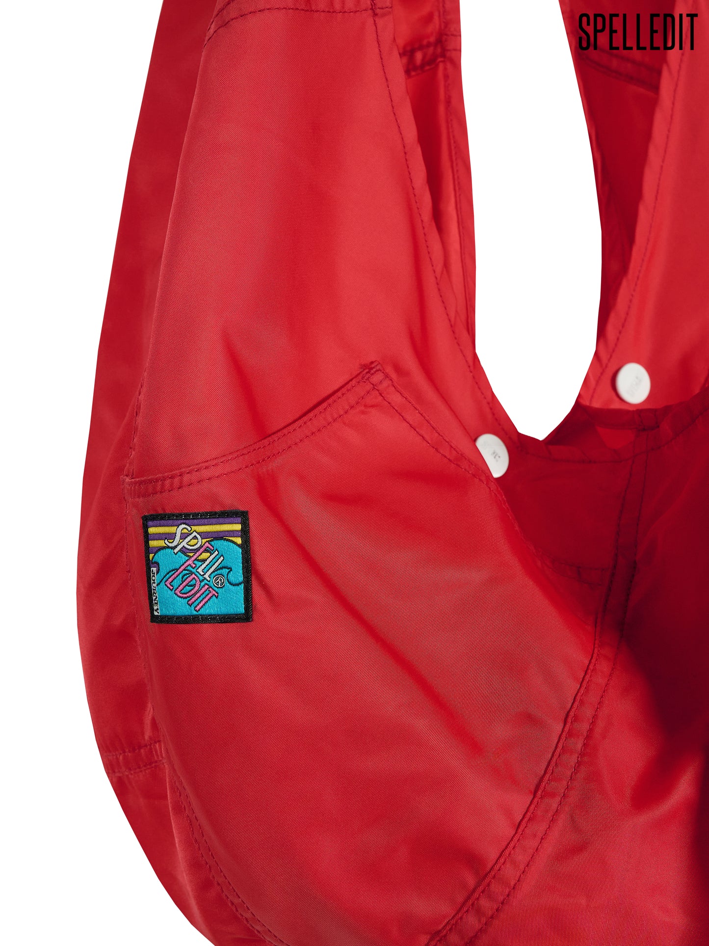 PANELLED NYLON BAG
