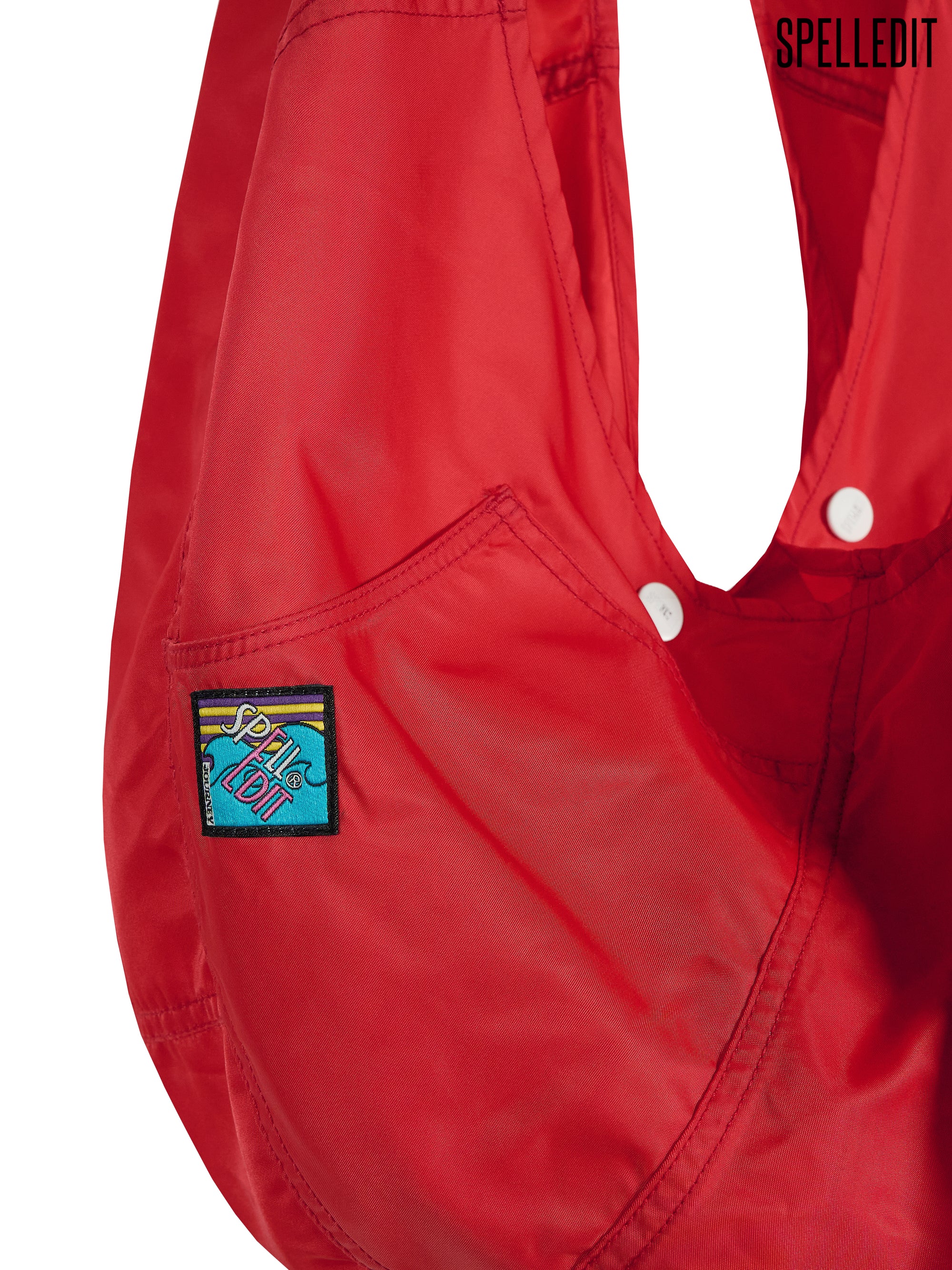PANELLED NYLON BAG