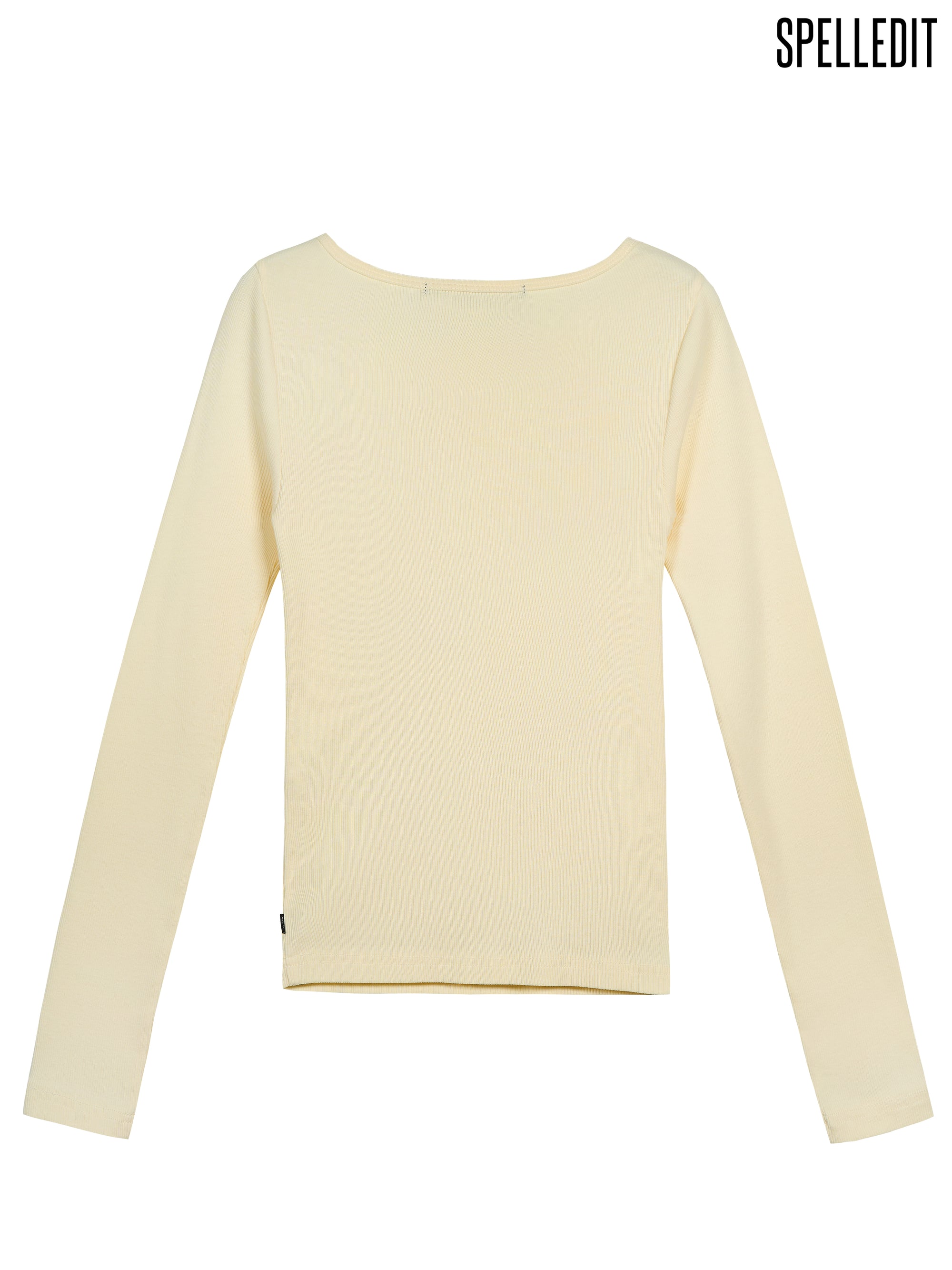 BOAT NECK LONG SLEEVE T-SHIRT