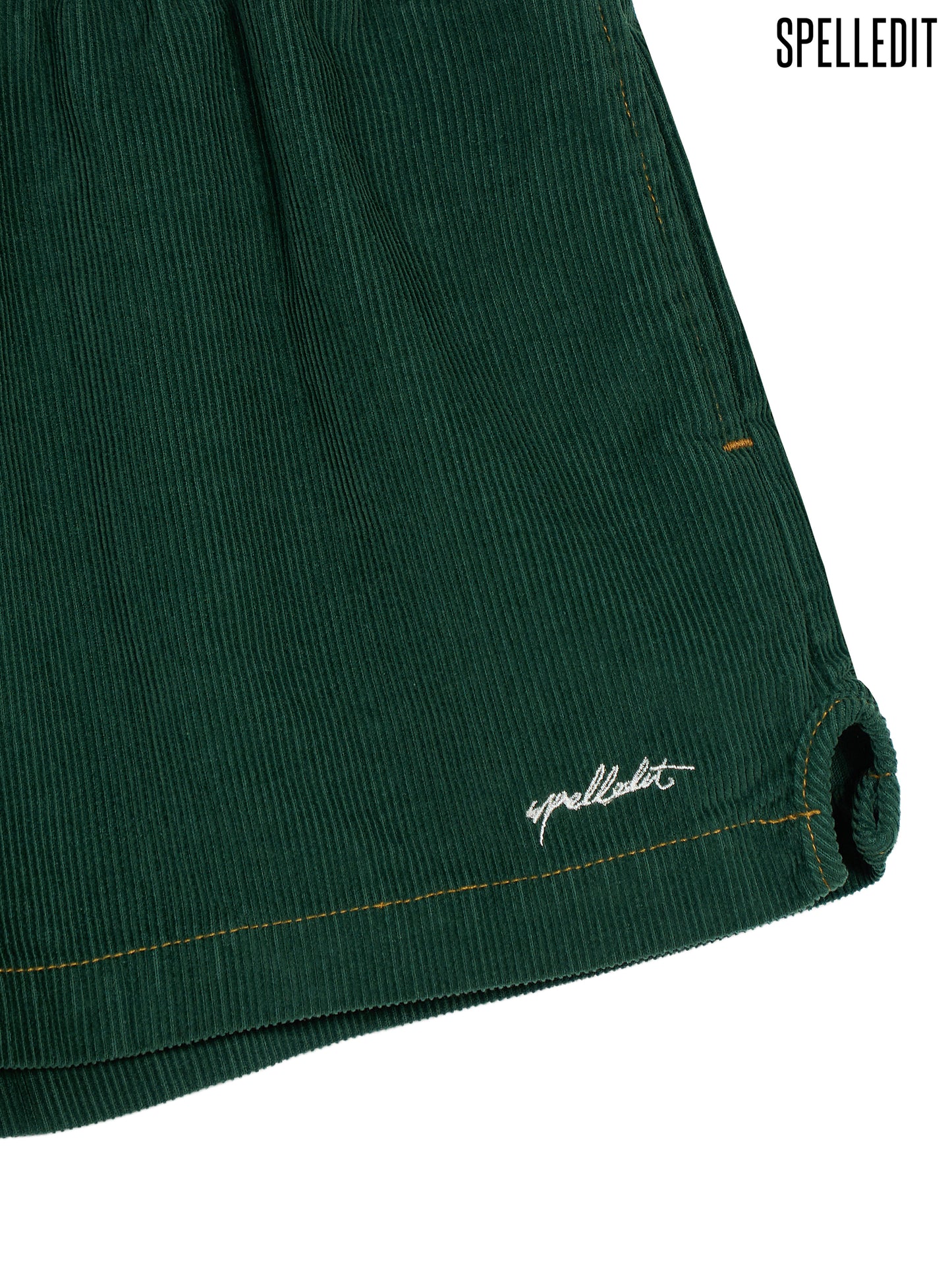CORDUROY ELASTIC WAIST SHORTS