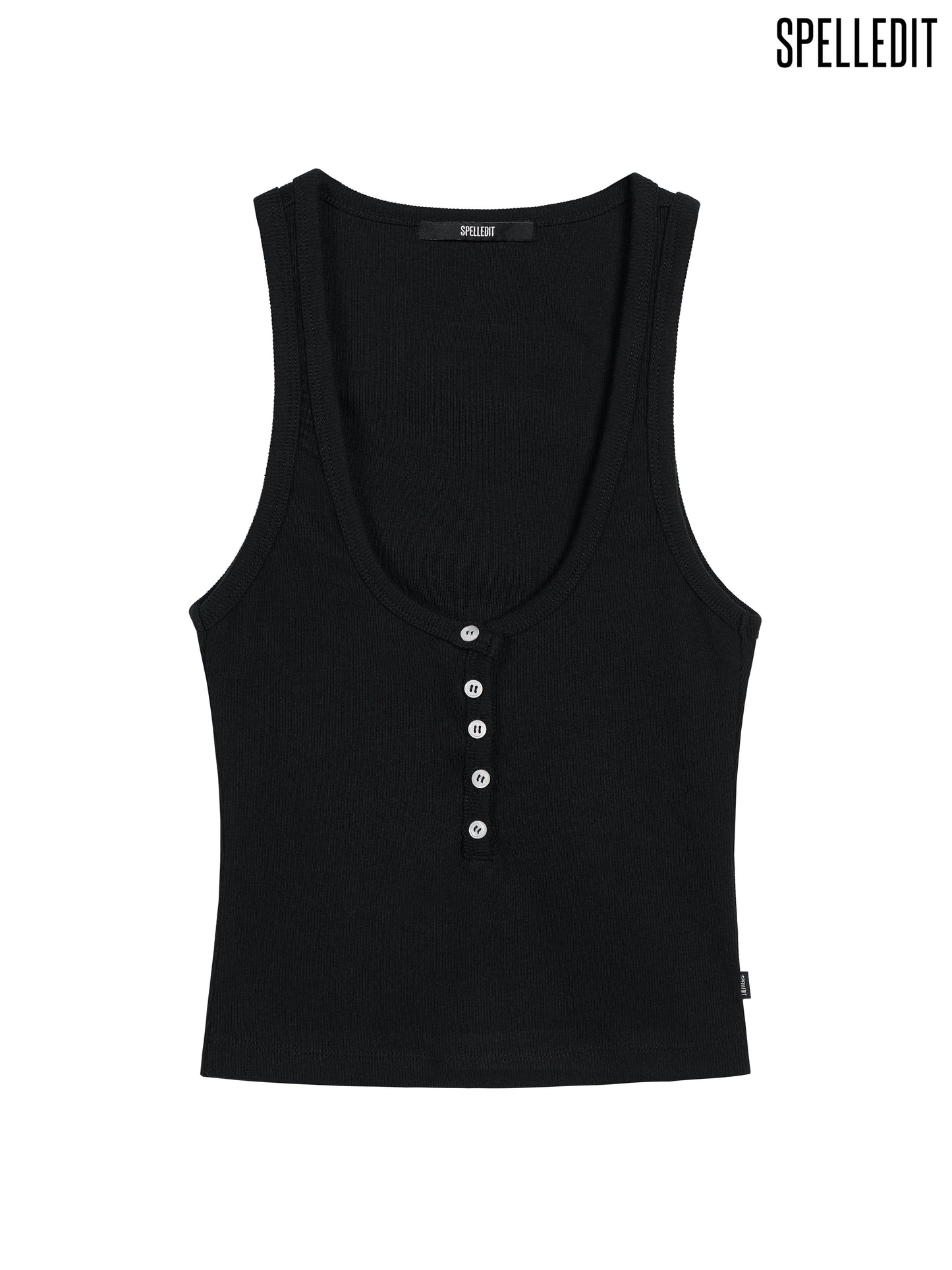 U-NECK BUTTON-UP TANK TOP