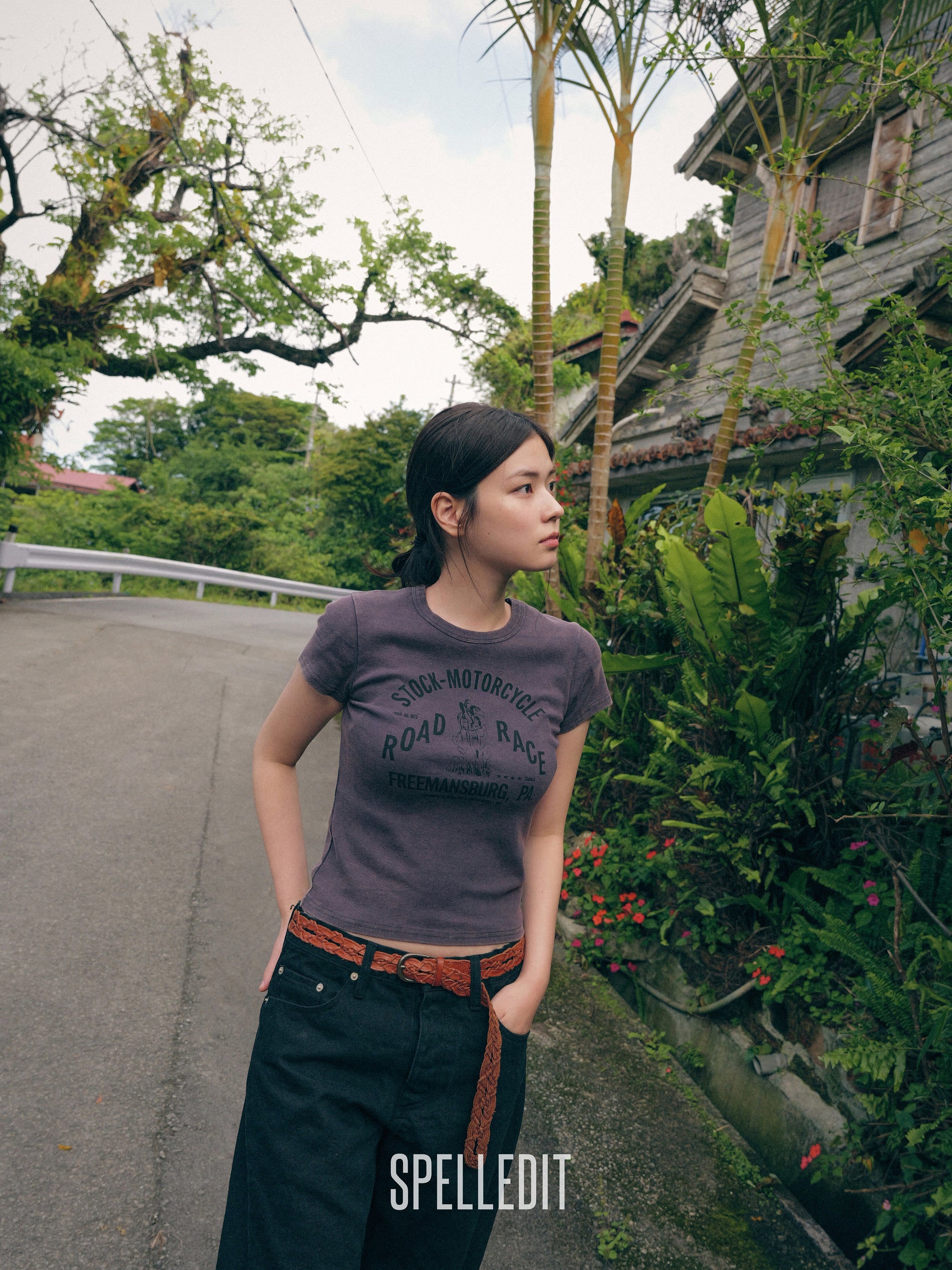 STOCK MOTORCYCLE SLIM T-SHIRT