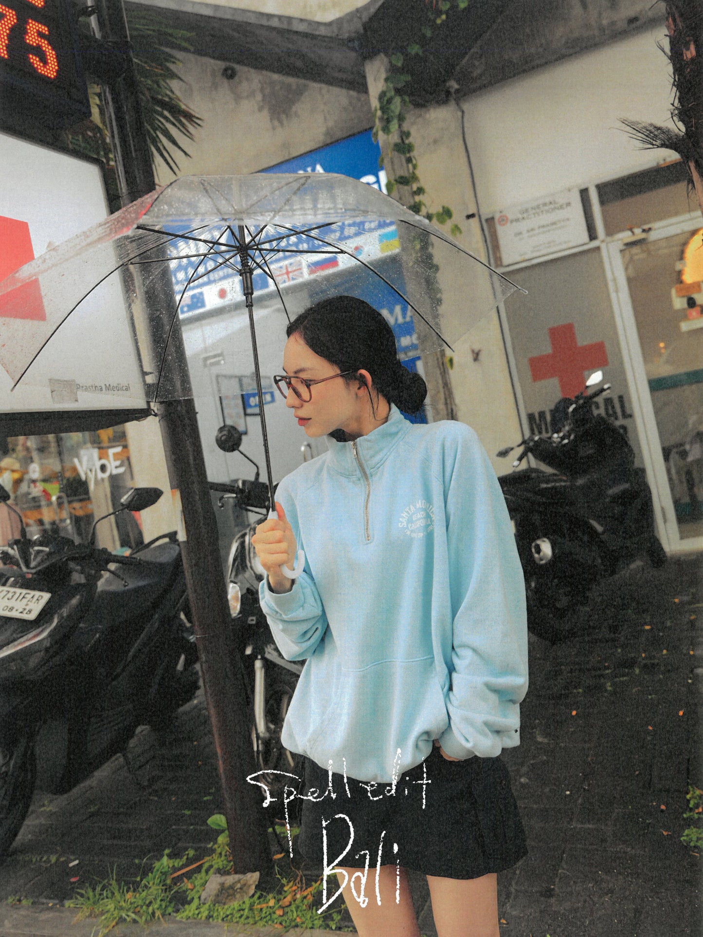 SANTA MONICA HALF ZIP SWEATSHIRT