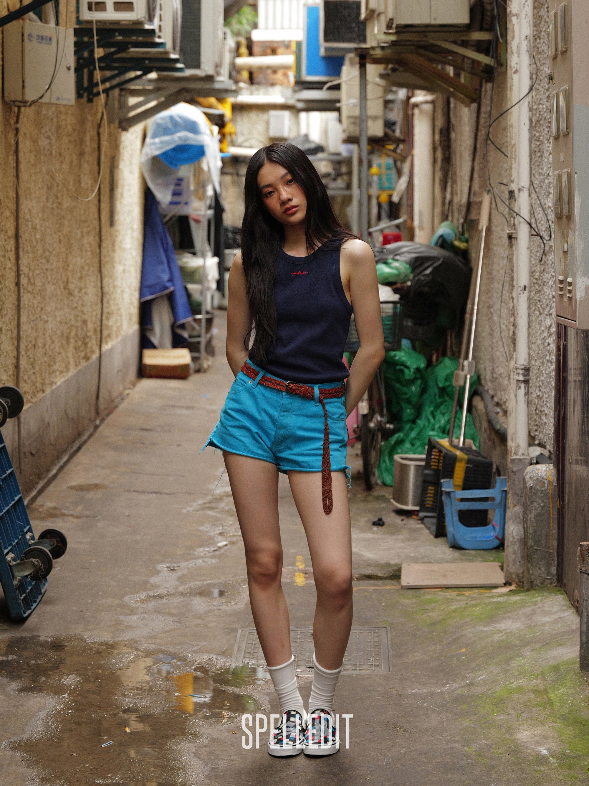 [6/22 PRE]ICE BLUE DENIM SHORTS