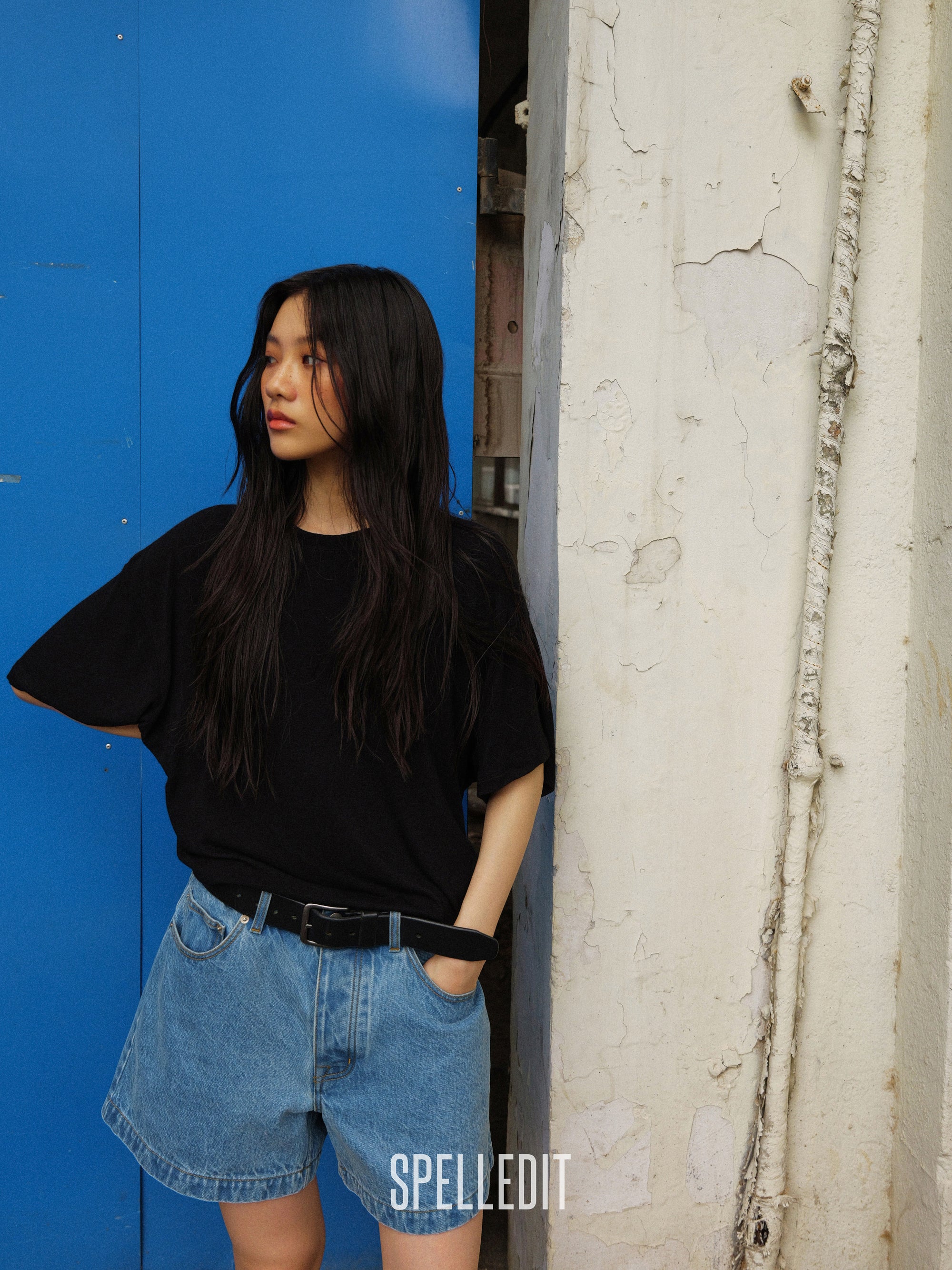[6/22 PRE]DENIM 3/4 SHORTS