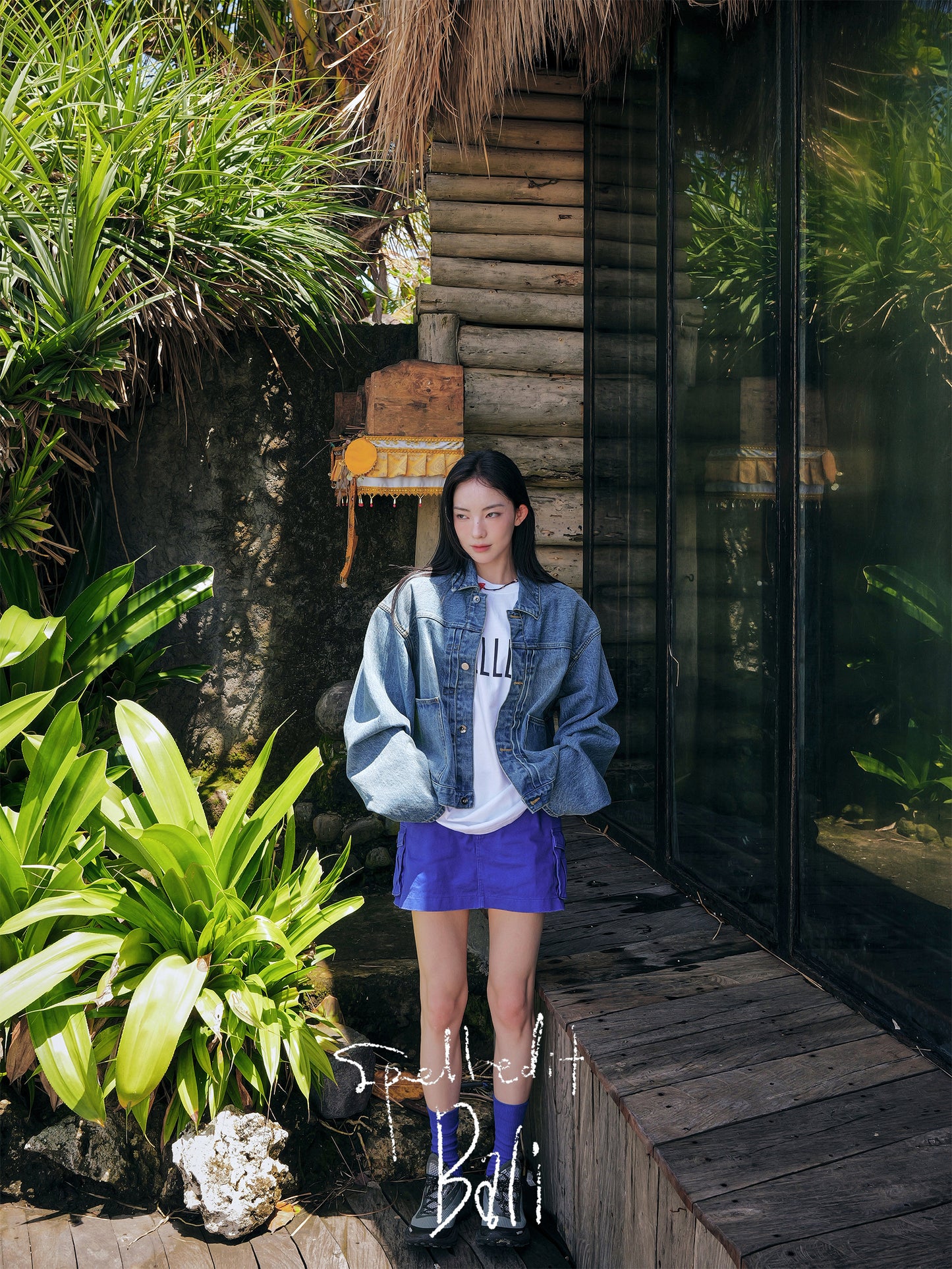 DENIM COVERALL JACKET
