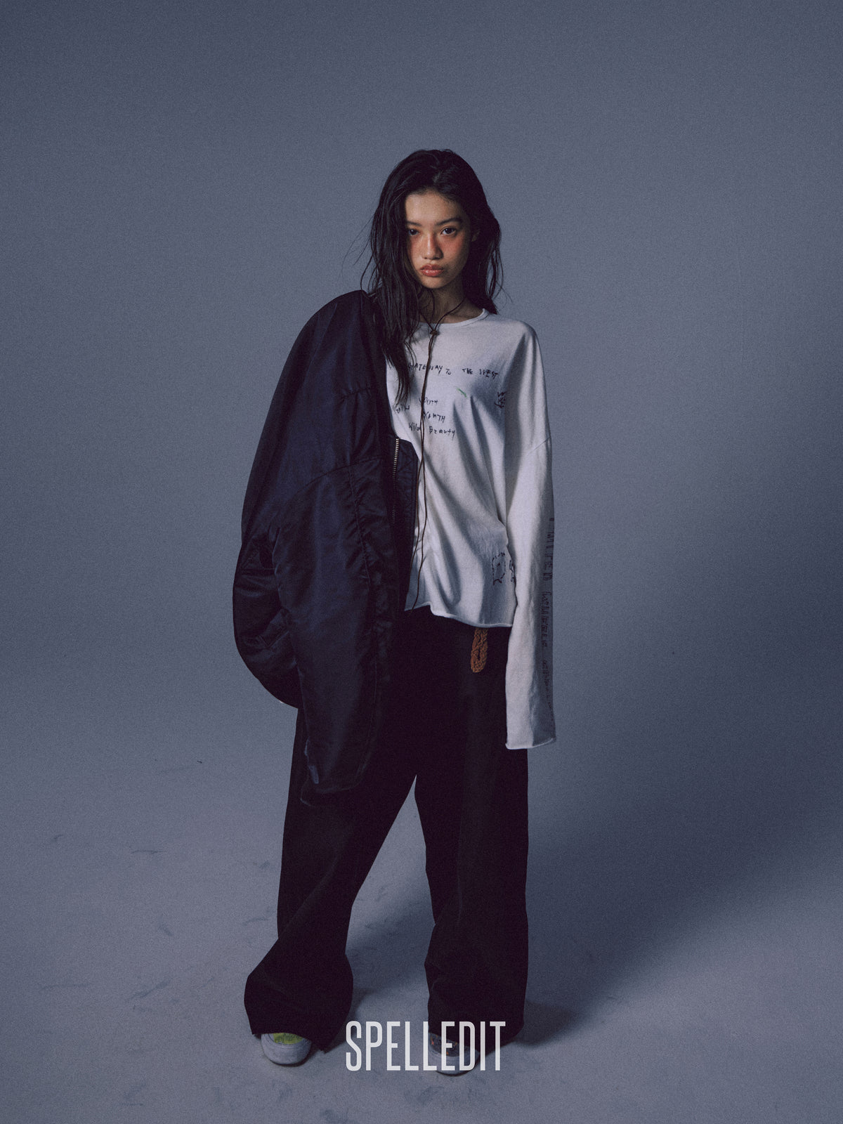 HAND DRAWN LONG SLEEVE T-SHIRT