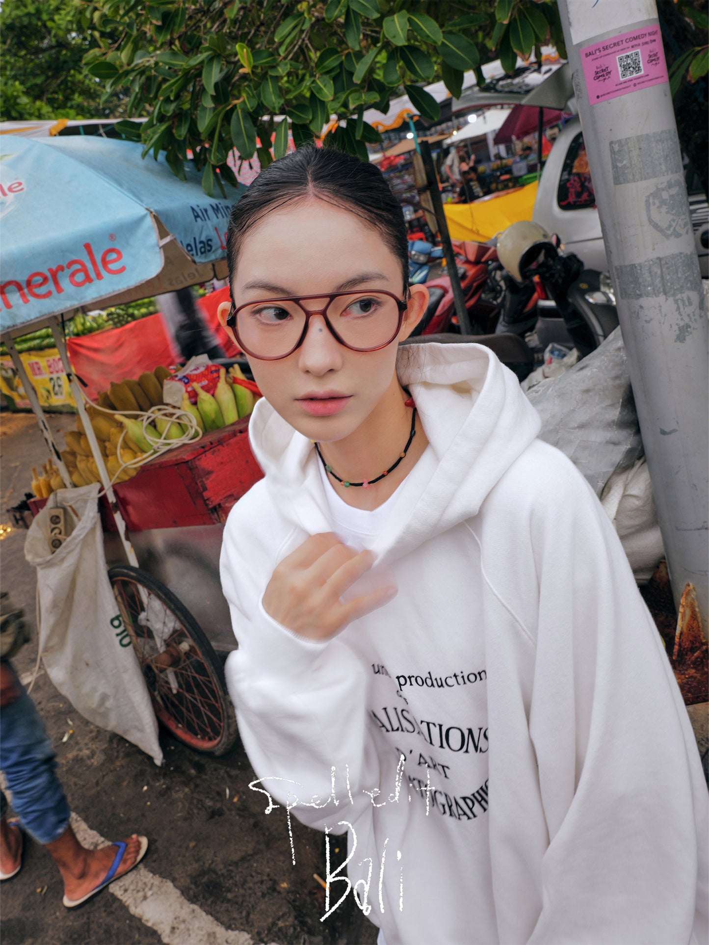 LETTERING RAGLAN HOODIE