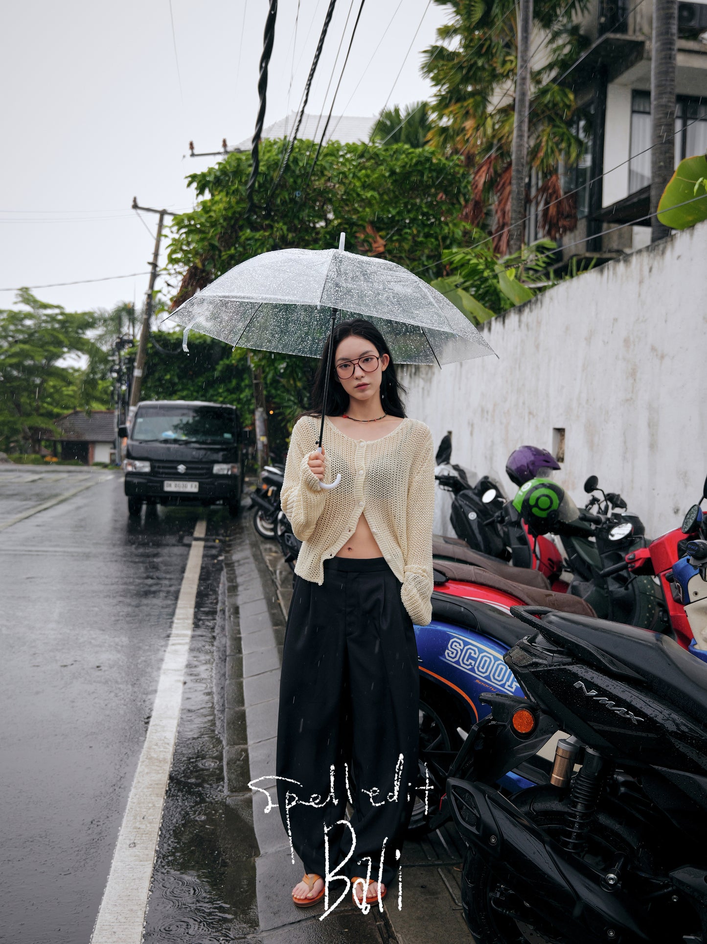 HACHI BOAT NECK CARDIGAN