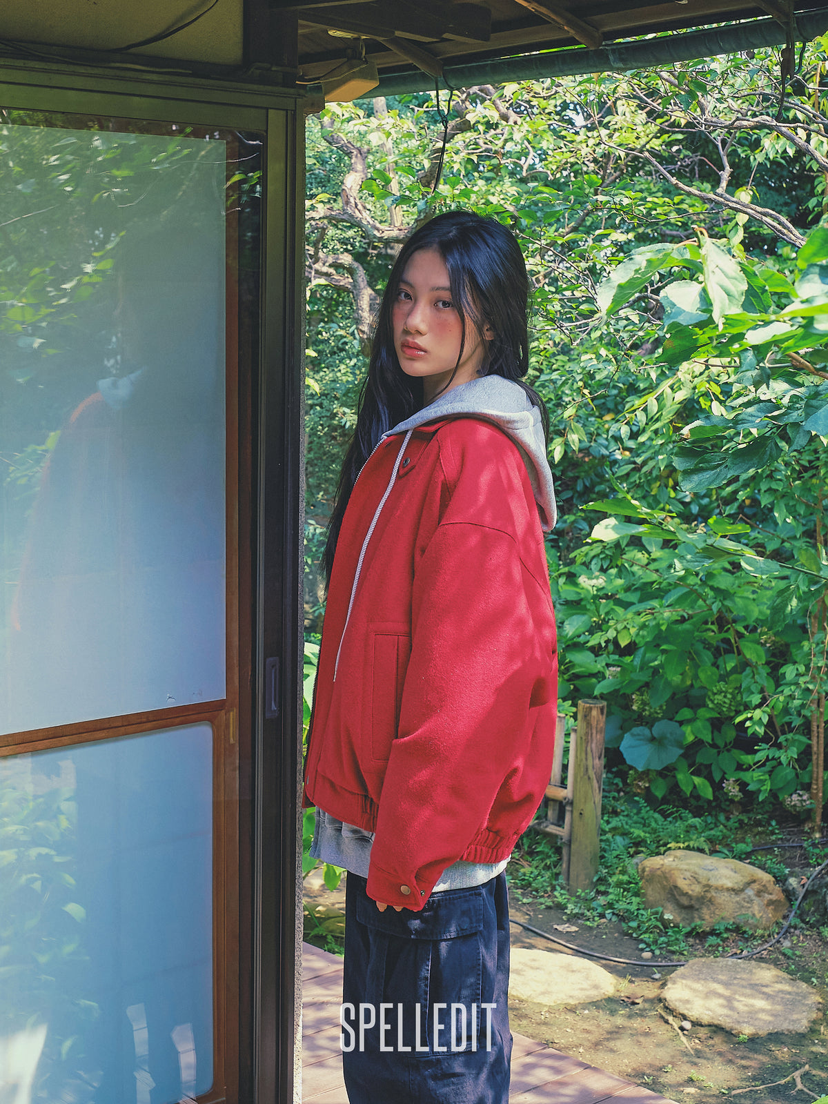 Melton Zip up Blouson