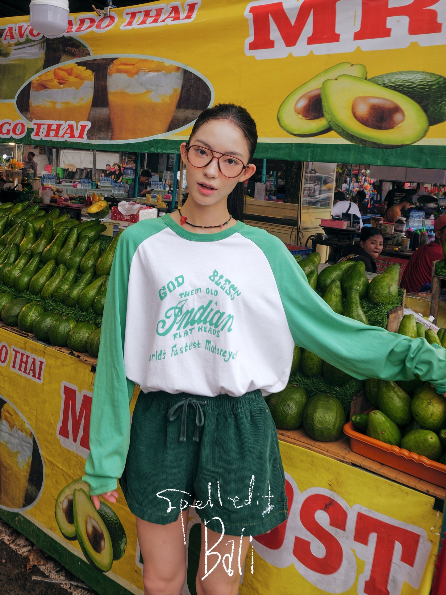 CORDUROY ELASTIC WAIST SHORTS