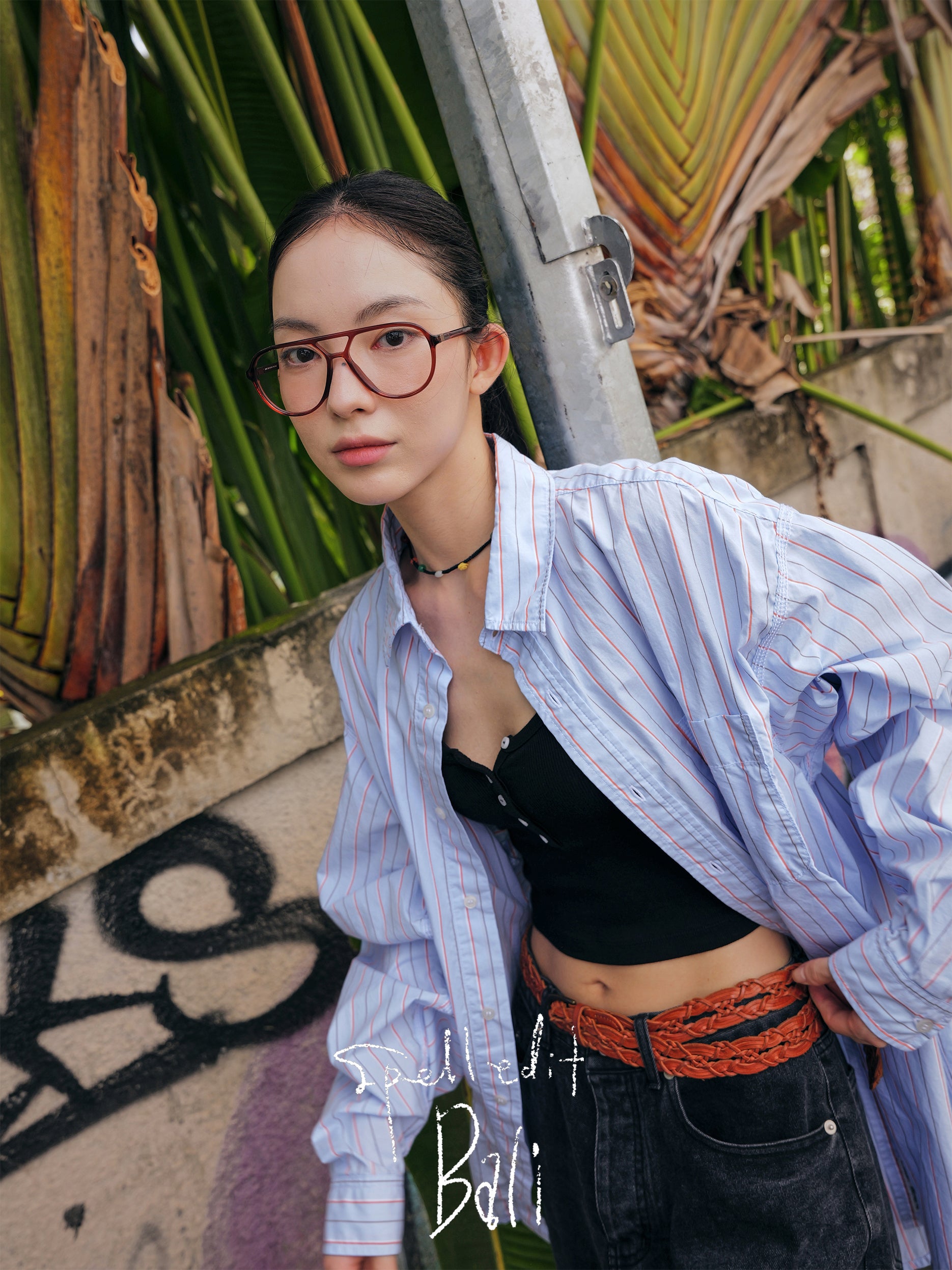 CHAIN STITCH STRIPE SHIRT