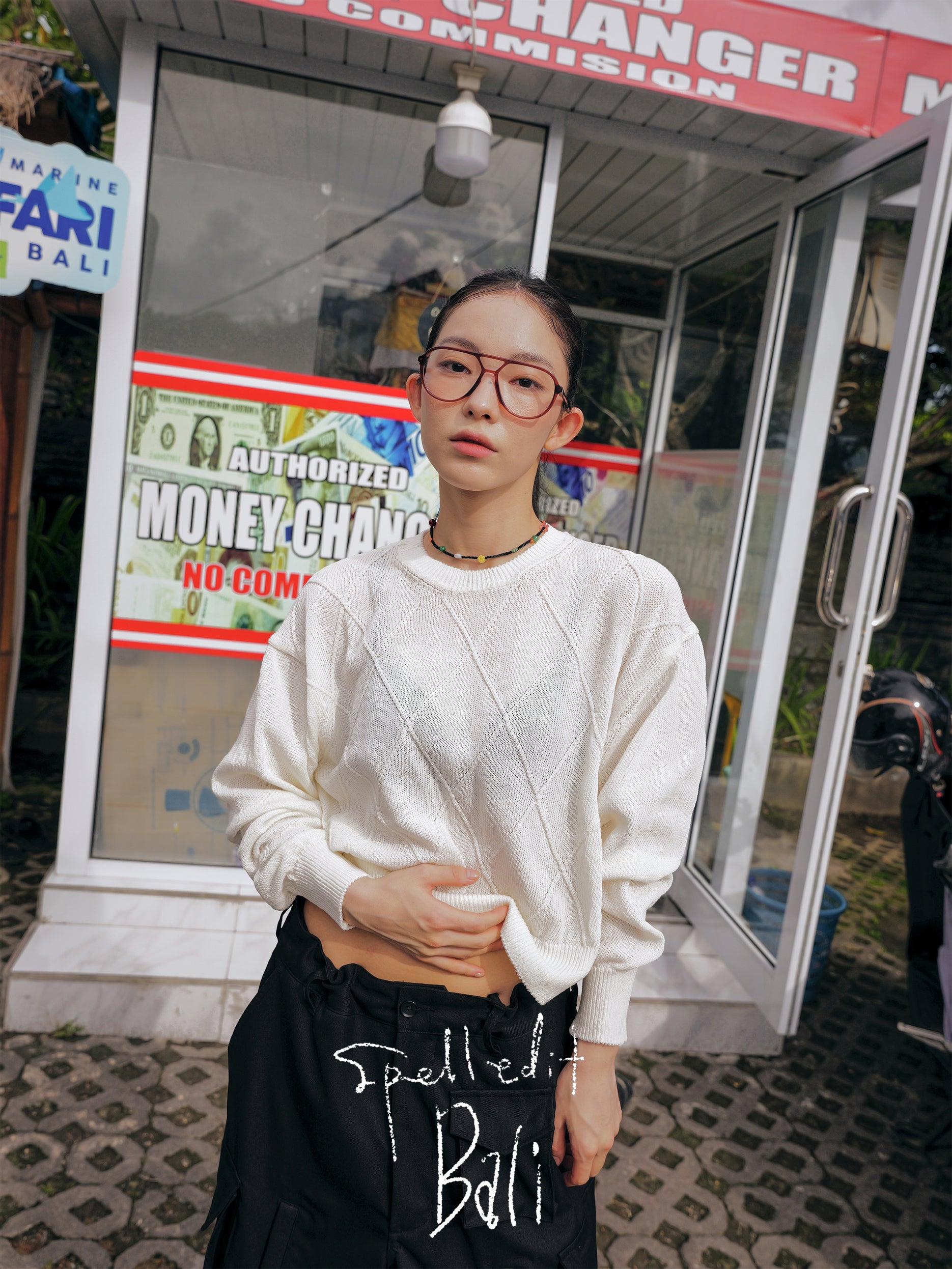SHEER FISHERMAN KNIT