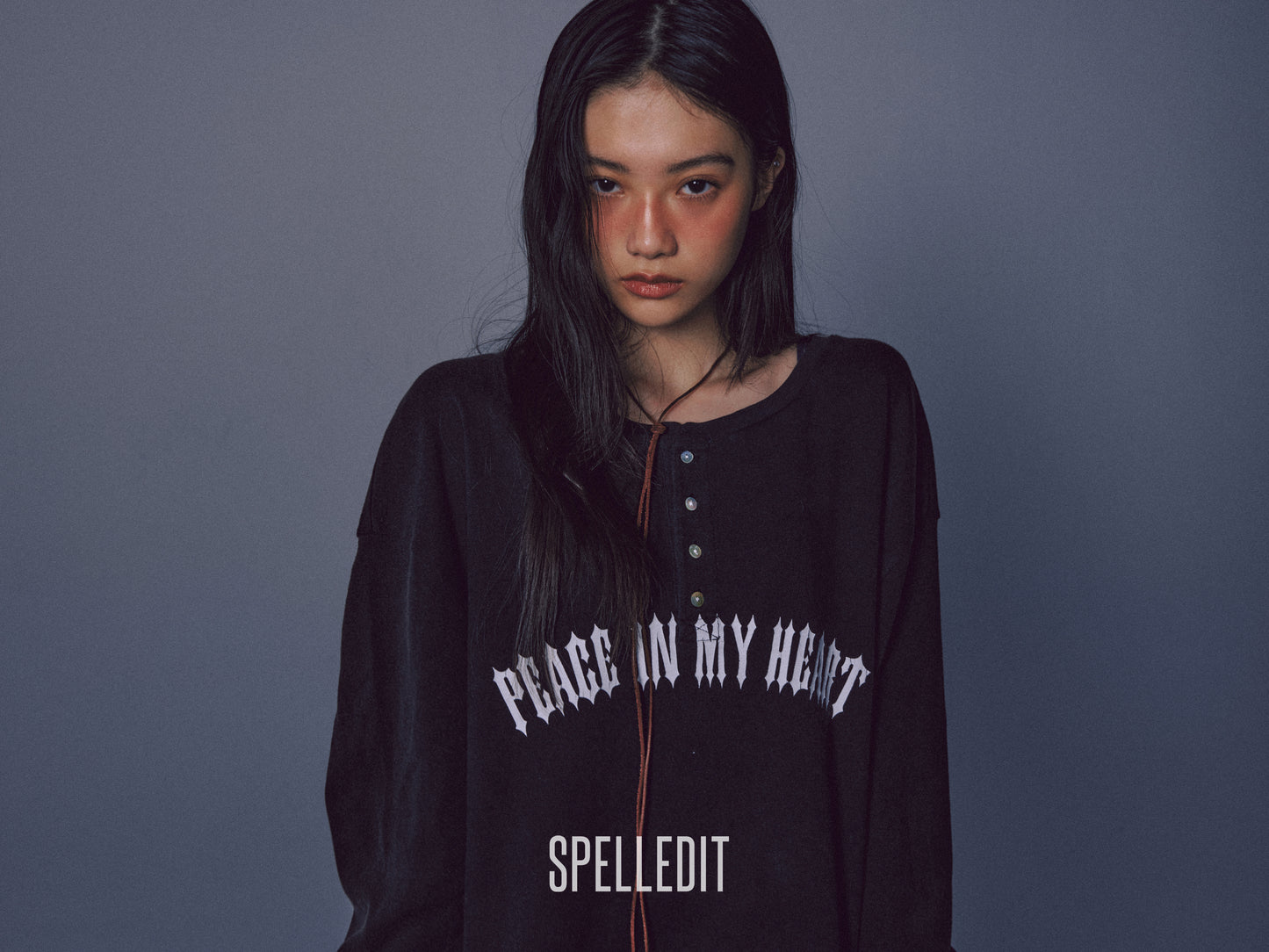 [9/7 PRE]LOOSE FIT HENLEY LONG SLEEVE T-SHIRT