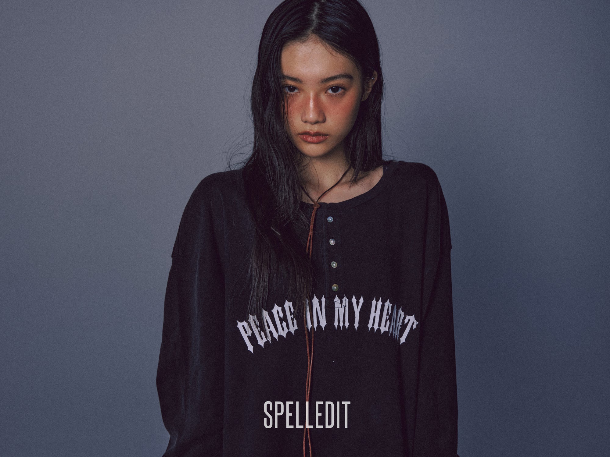 [9/7 PRE]LOOSE FIT HENLEY LONG SLEEVE T-SHIRT