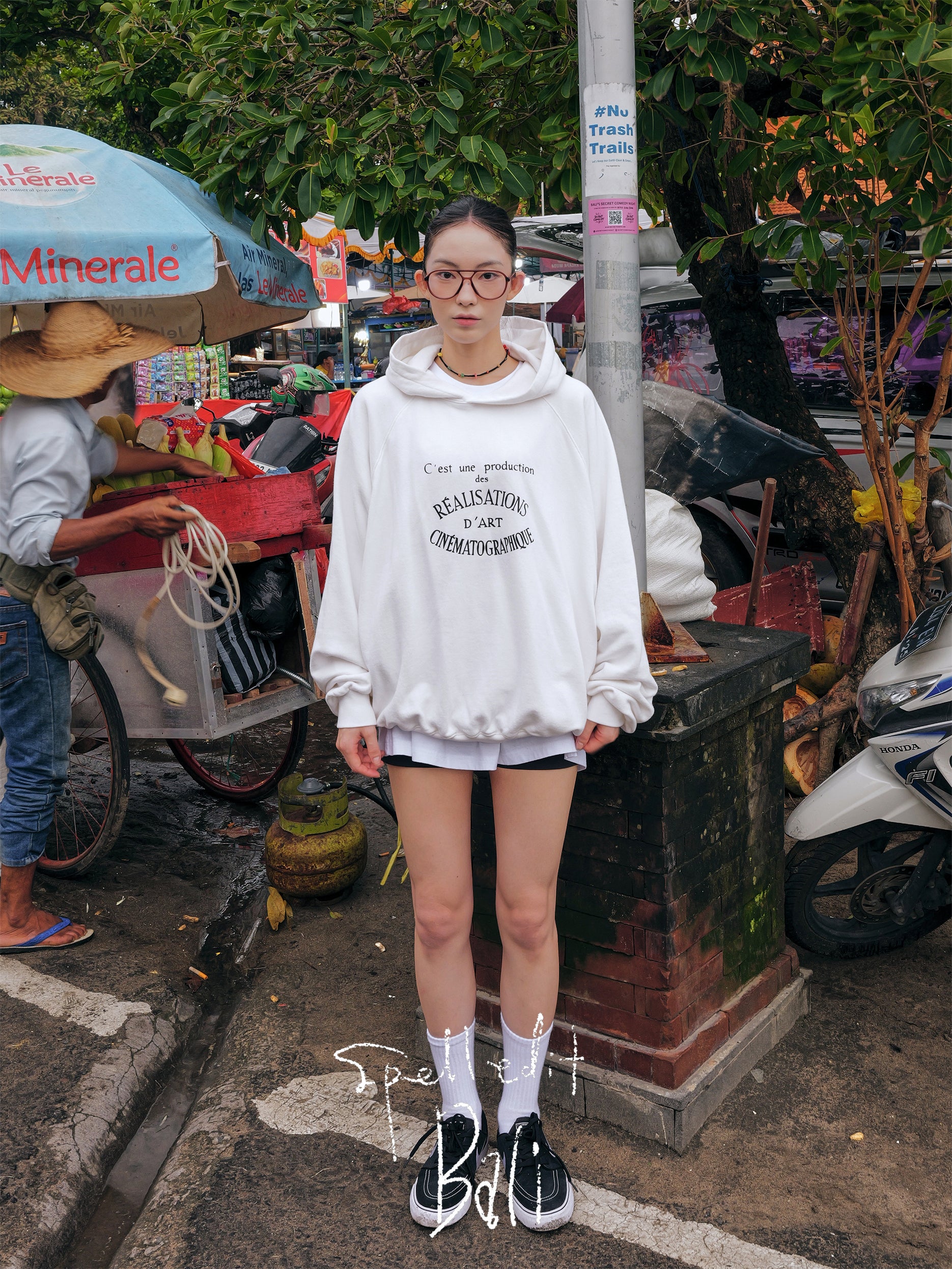 LETTERING RAGLAN HOODIE