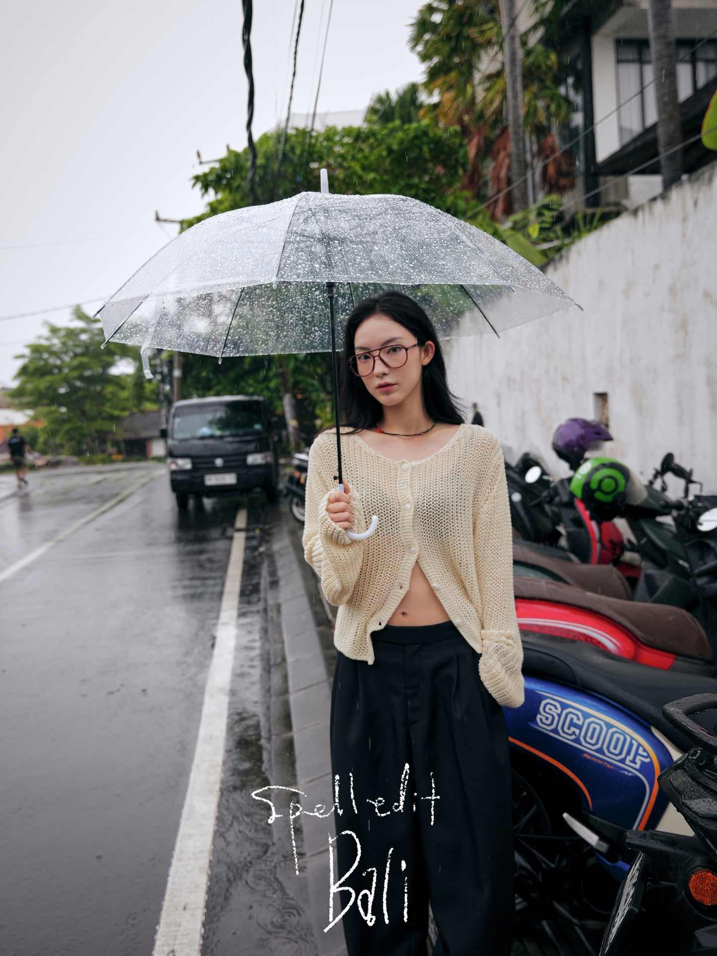 HACHI BOAT NECK CARDIGAN