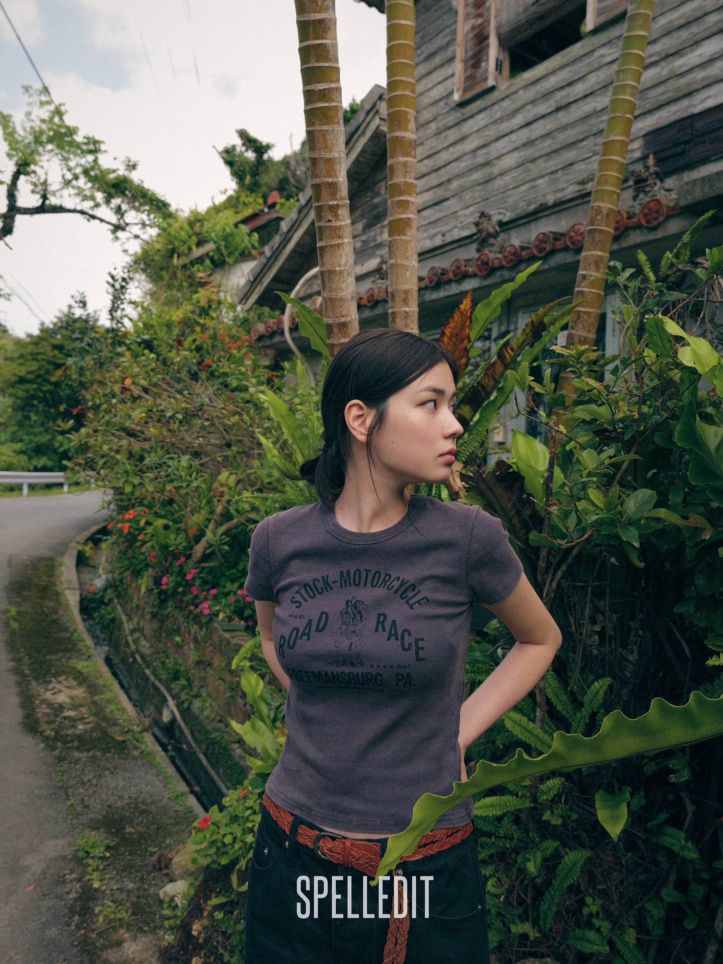 STOCK MOTORCYCLE SLIM T-SHIRT