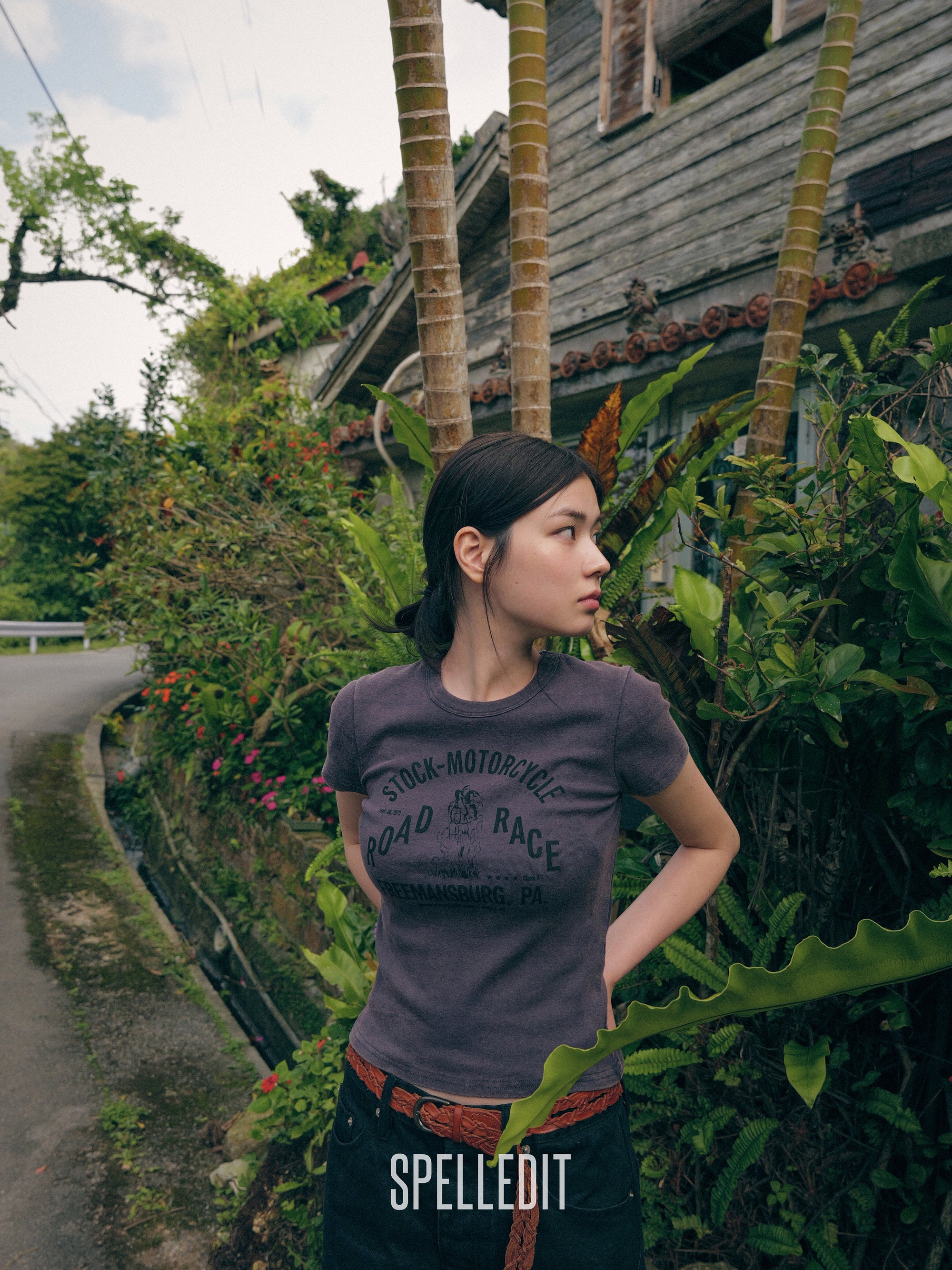 STOCK MOTORCYCLE SLIM T-SHIRT