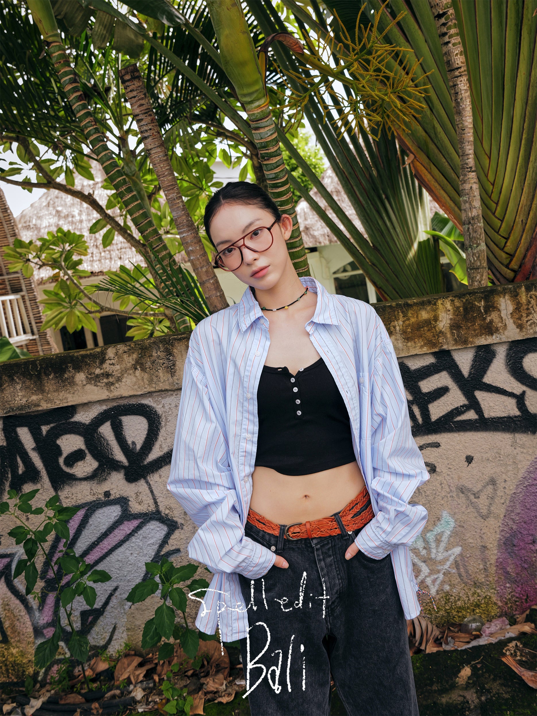 CHAIN STITCH STRIPE SHIRT