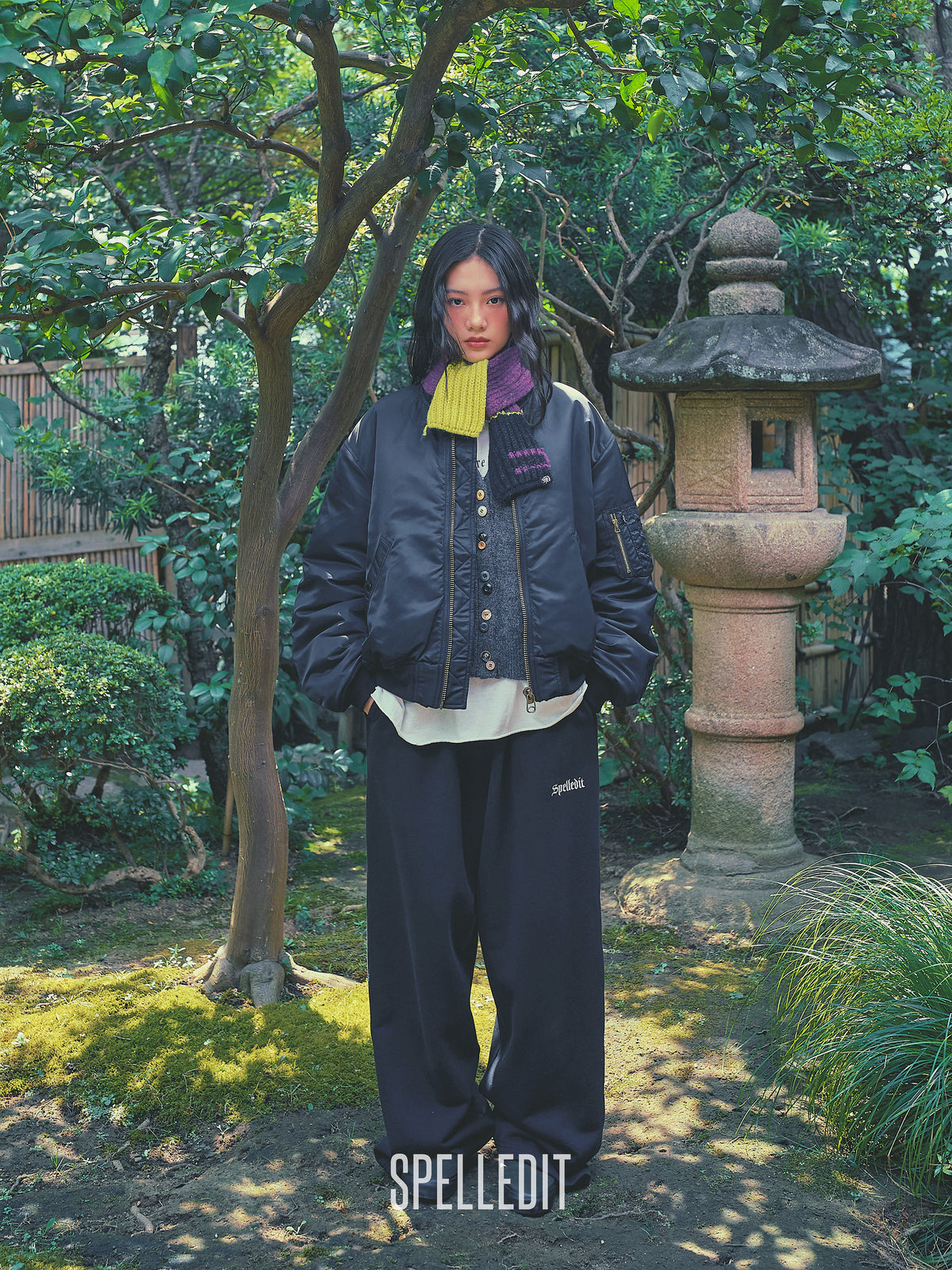 SPELL logo detailed frenchterry pants