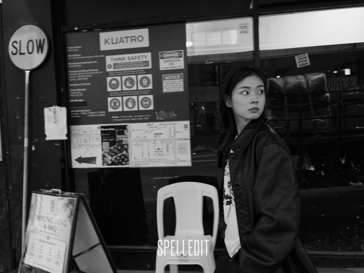 [9/7 PRE]COLLARED LEATHER JACKET