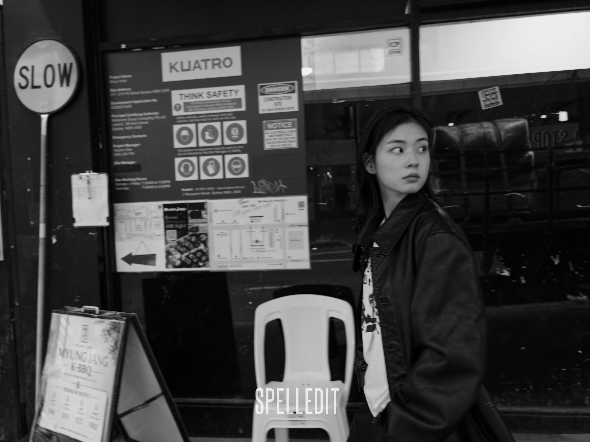 [9/7 PRE]COLLARED LEATHER JACKET