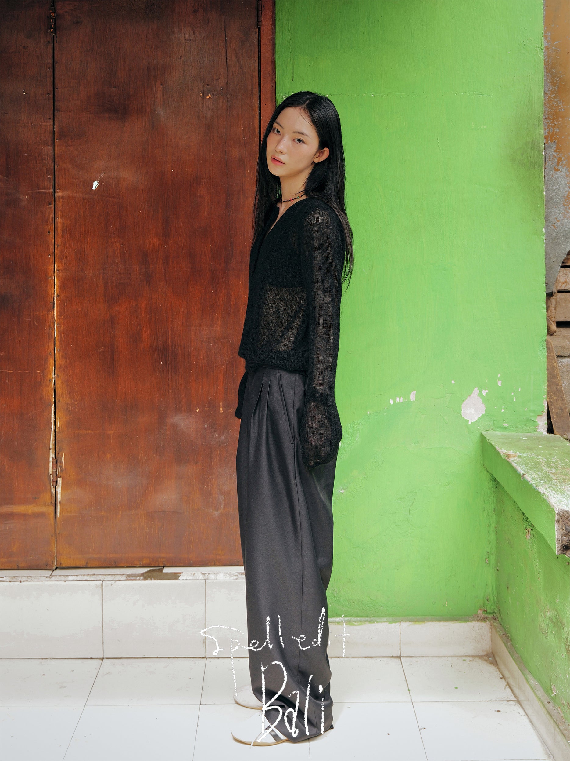 BUCKLE DETAIL SLACKS