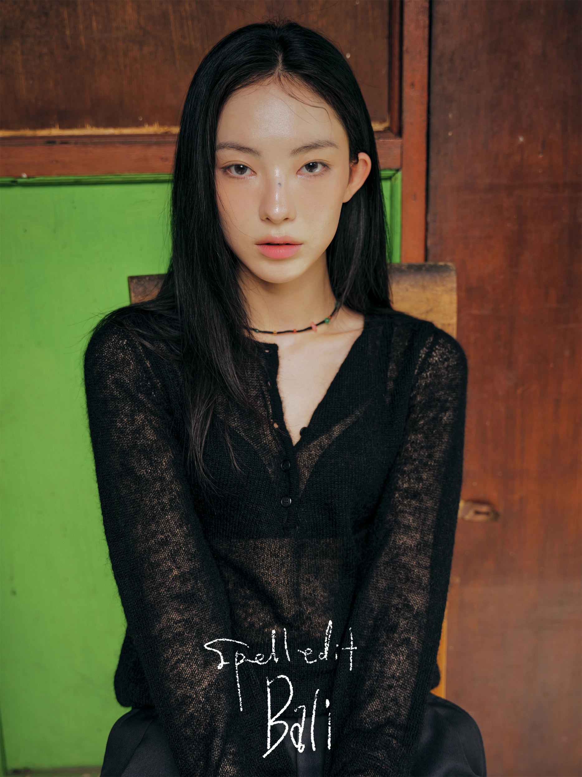 HENLEY NECK KNIT