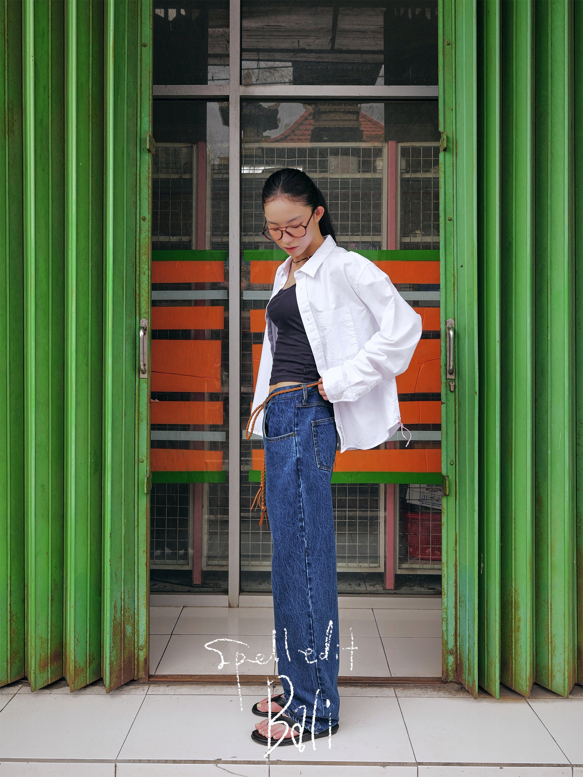 BOY-FIT DENIM PANTS