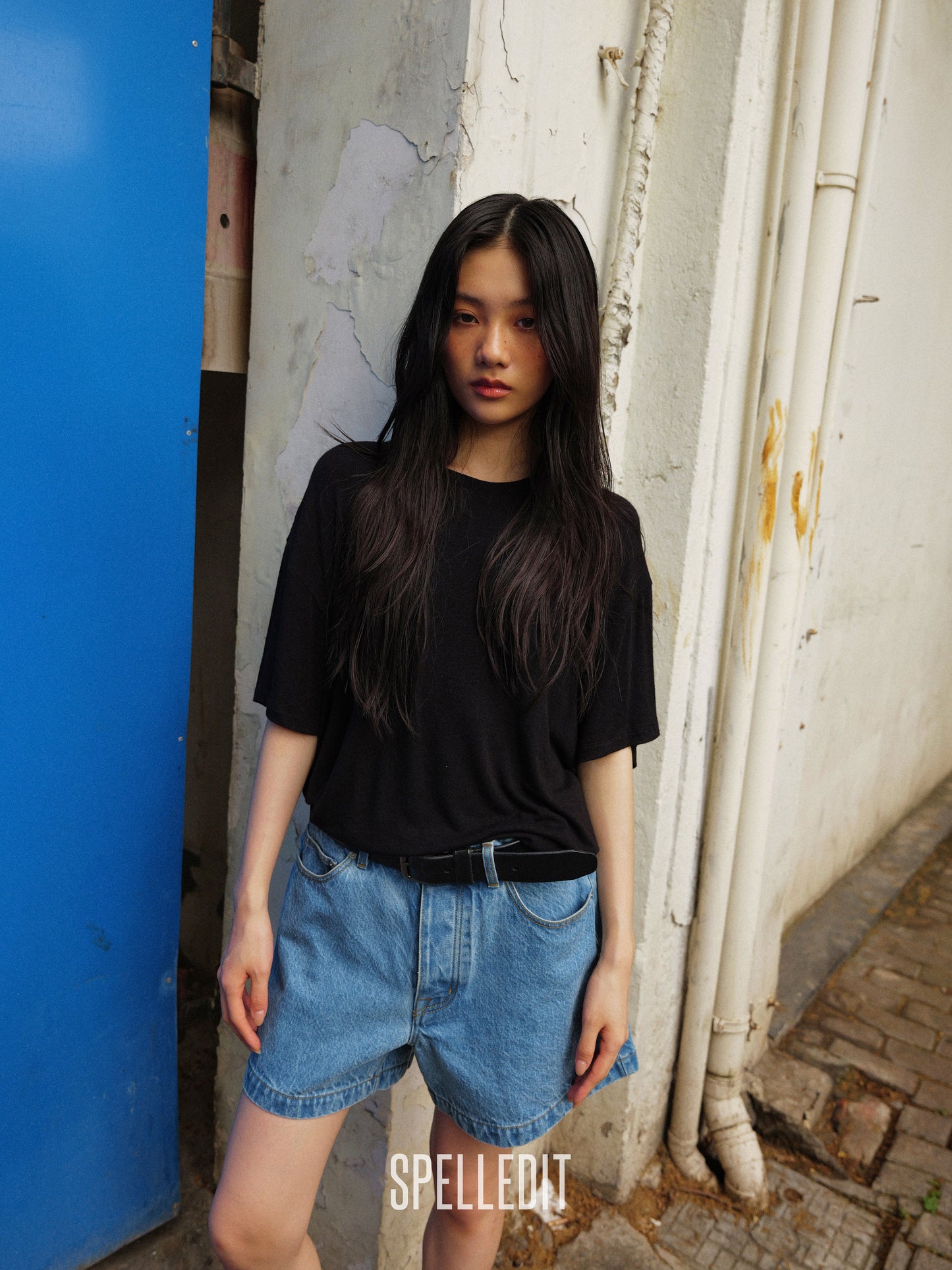 [6/22 PRE]DENIM 3/4 SHORTS
