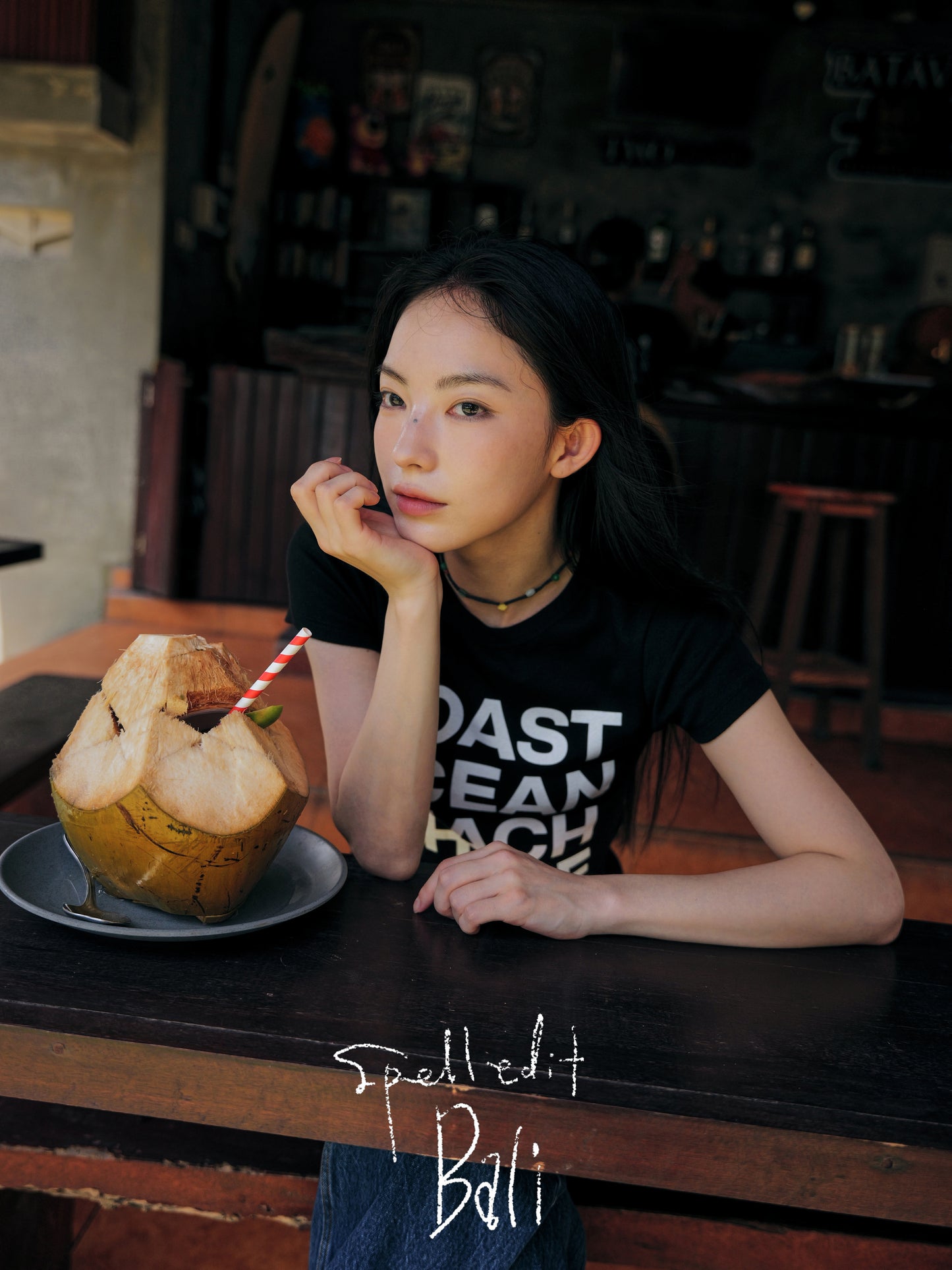 COASTAL WORDING PRINT T-SHIRT