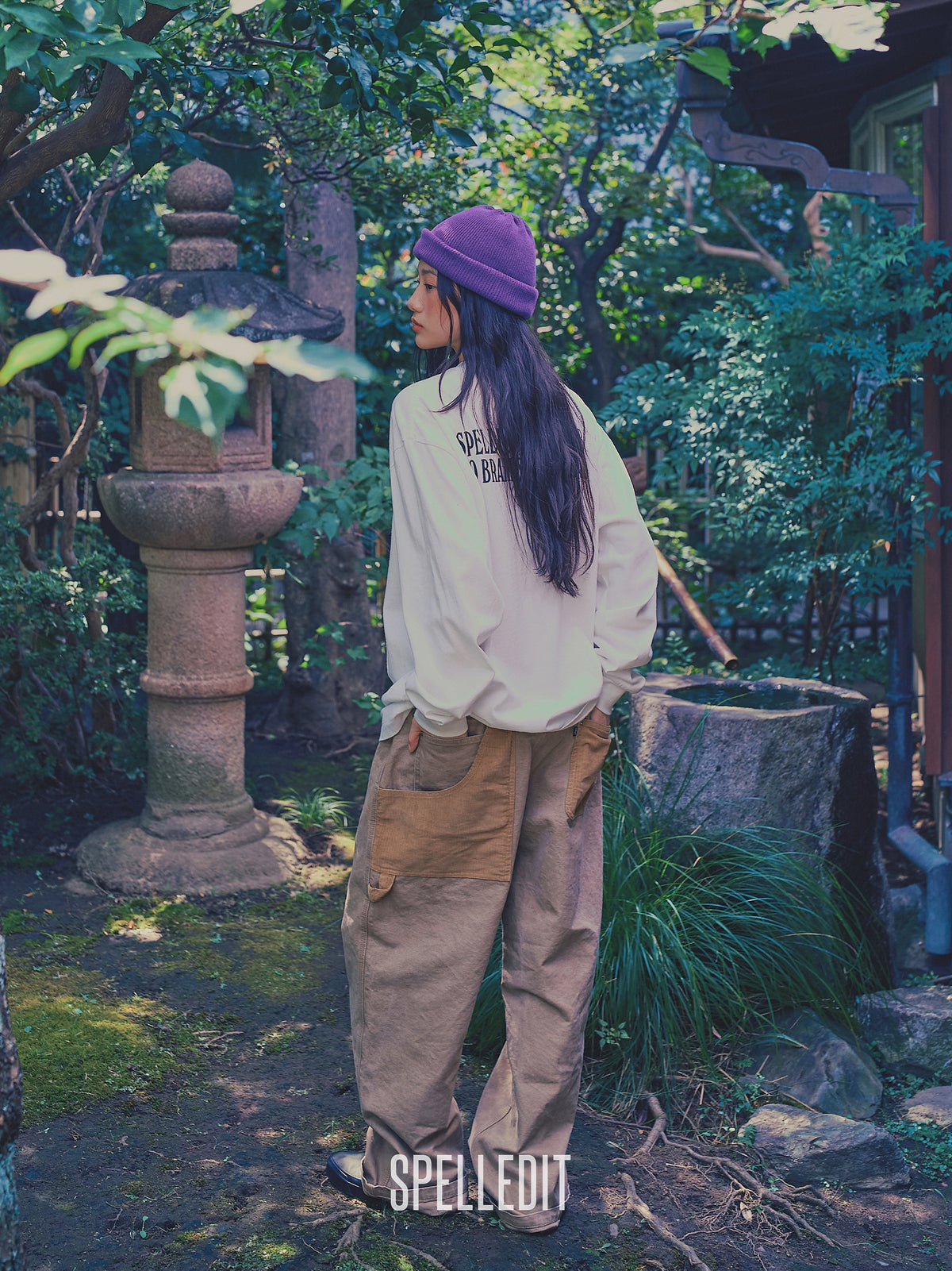 Contrast detailed Carpenter pants