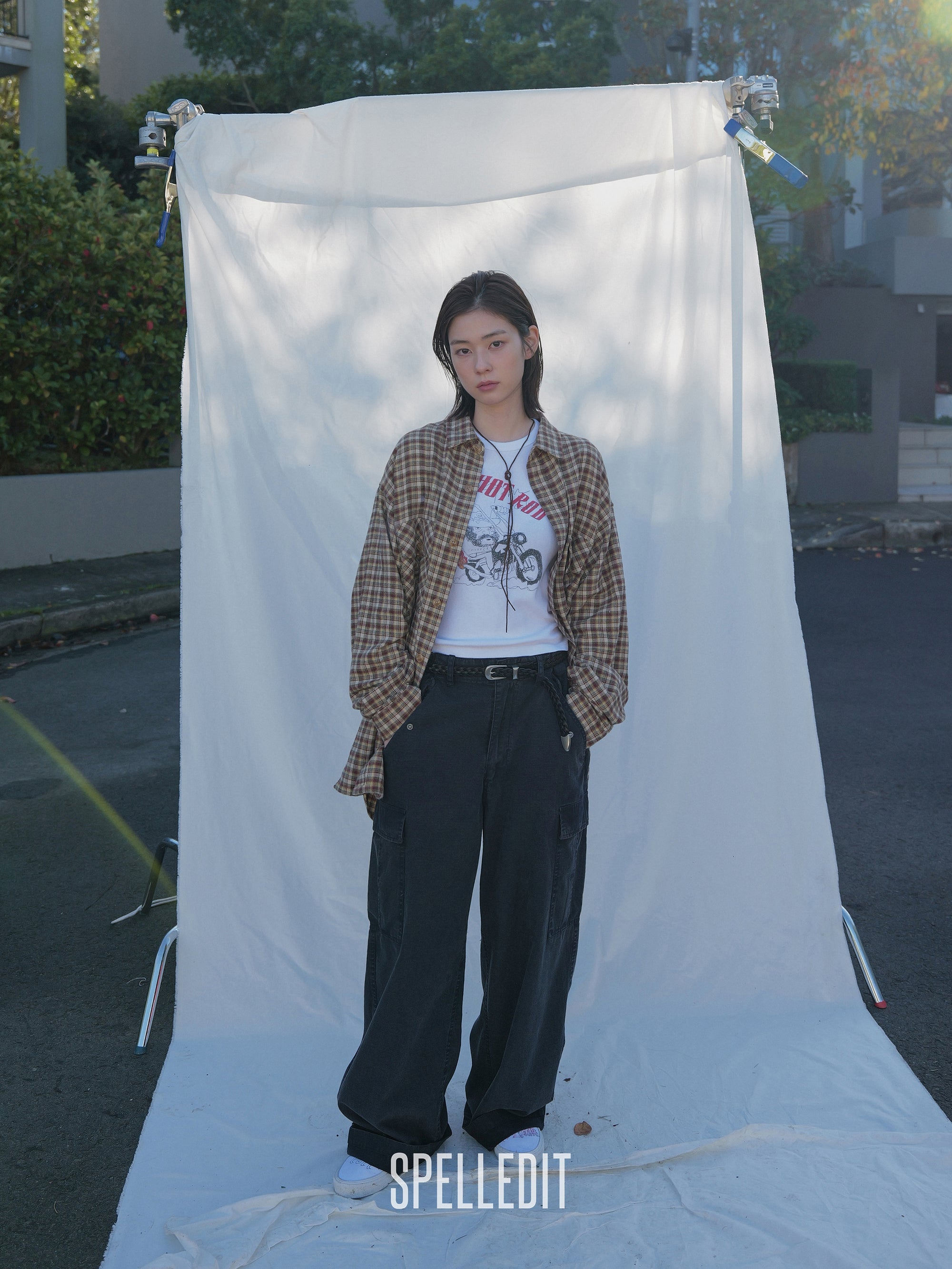 [9/7 PRE]PLAID OVERSIZED SHIRT