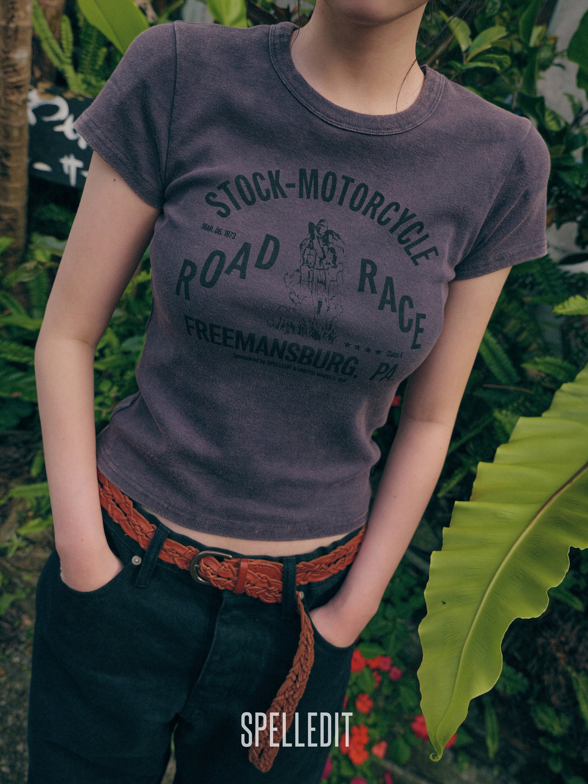 STOCK MOTORCYCLE SLIM T-SHIRT