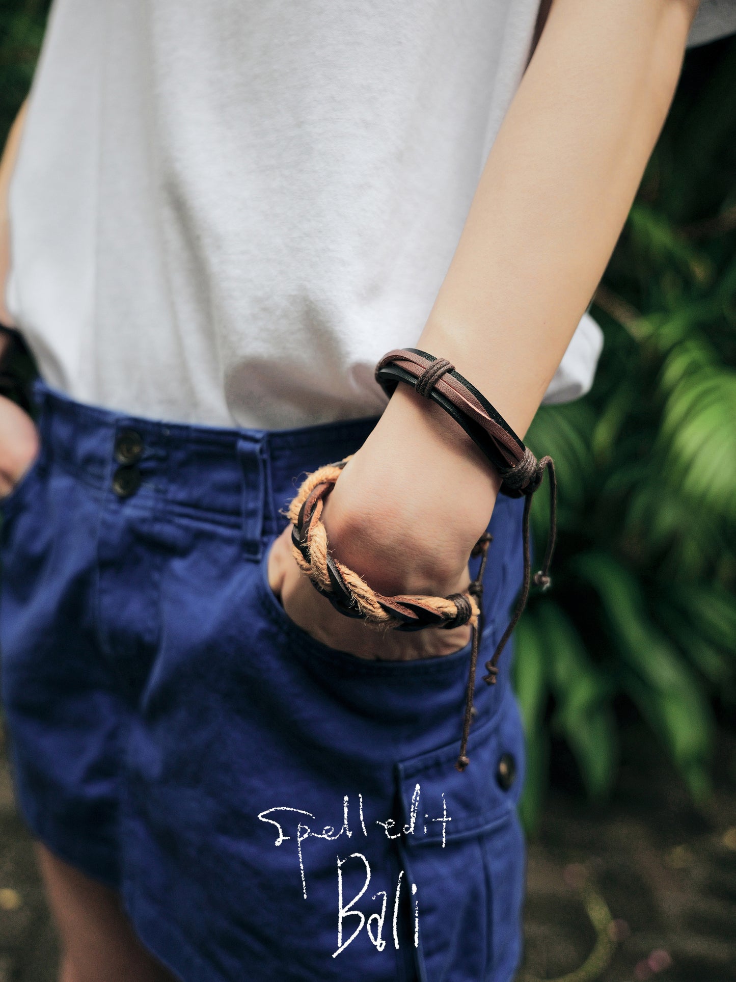 BRAIDED LEATHER BRACELET