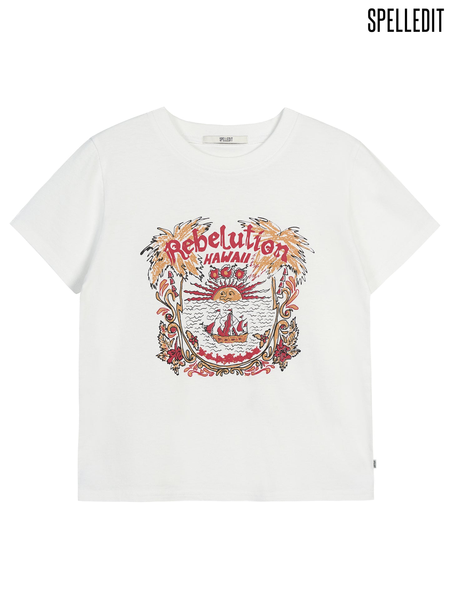 RED HAWAII T-SHIRT