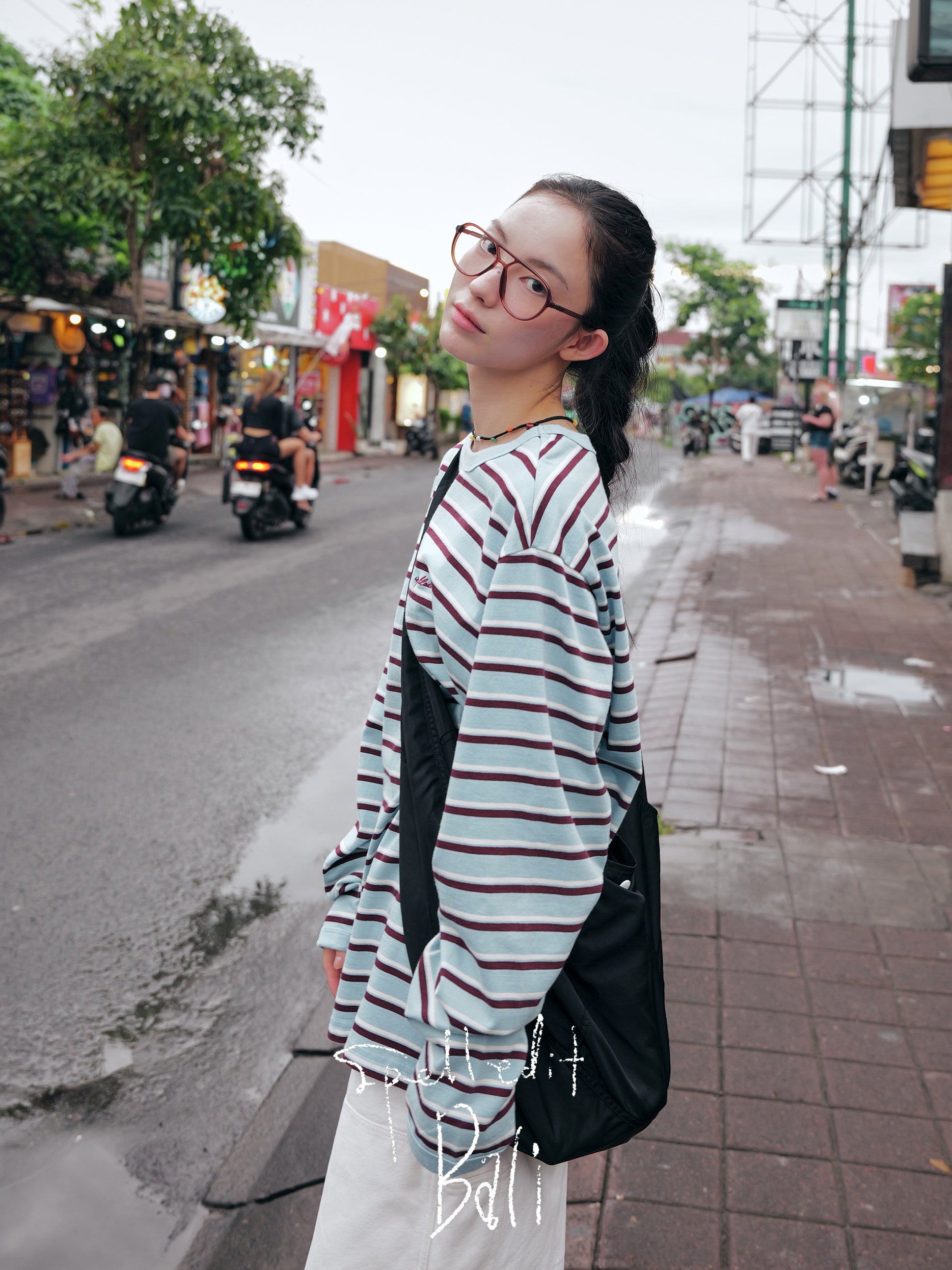 MULTI-STRIPE LONG SLEEVE T-SHIRT