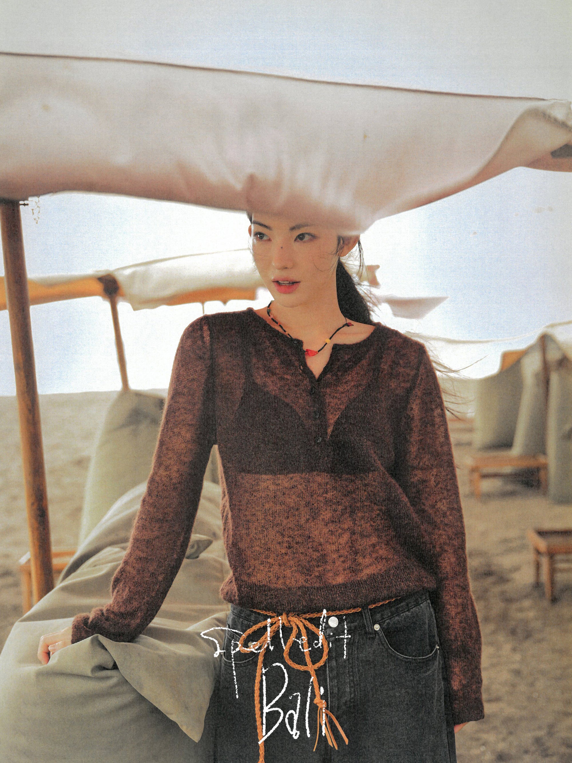 HENLEY NECK KNIT
