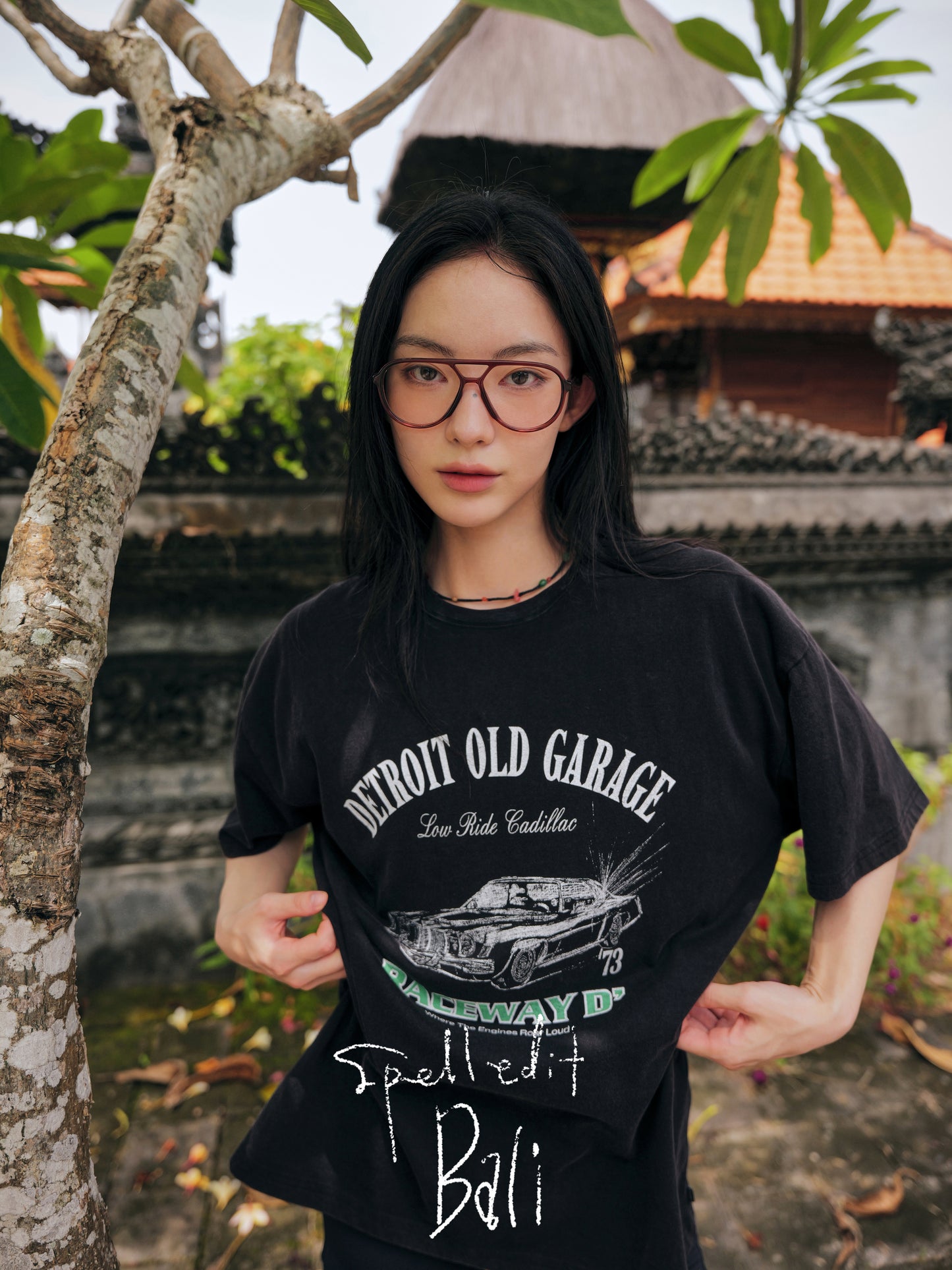 DETROIT OLD GARAGE T-SHIRT