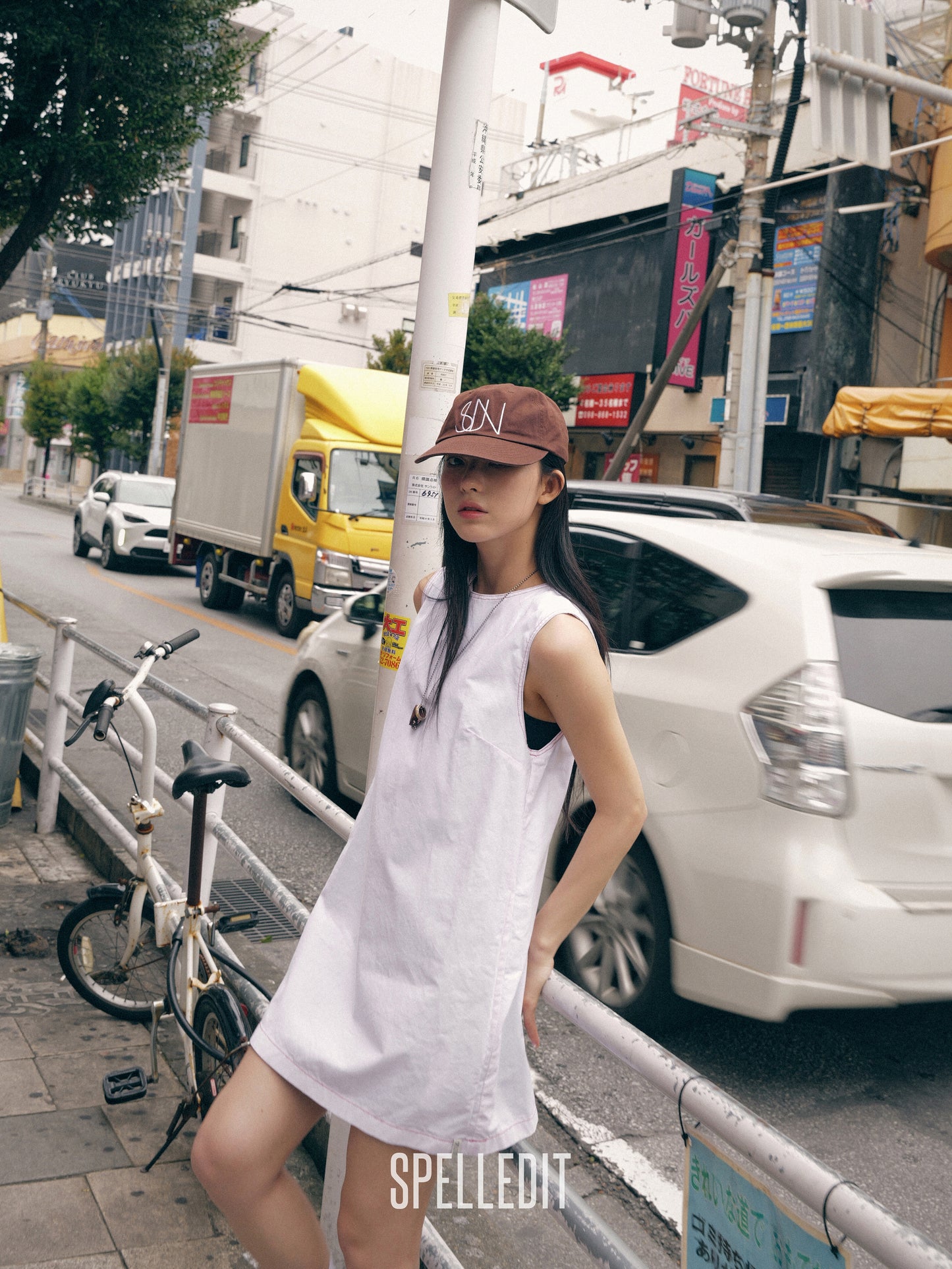 STRIPED REVERSIBLE SLEEVELESS DRESS