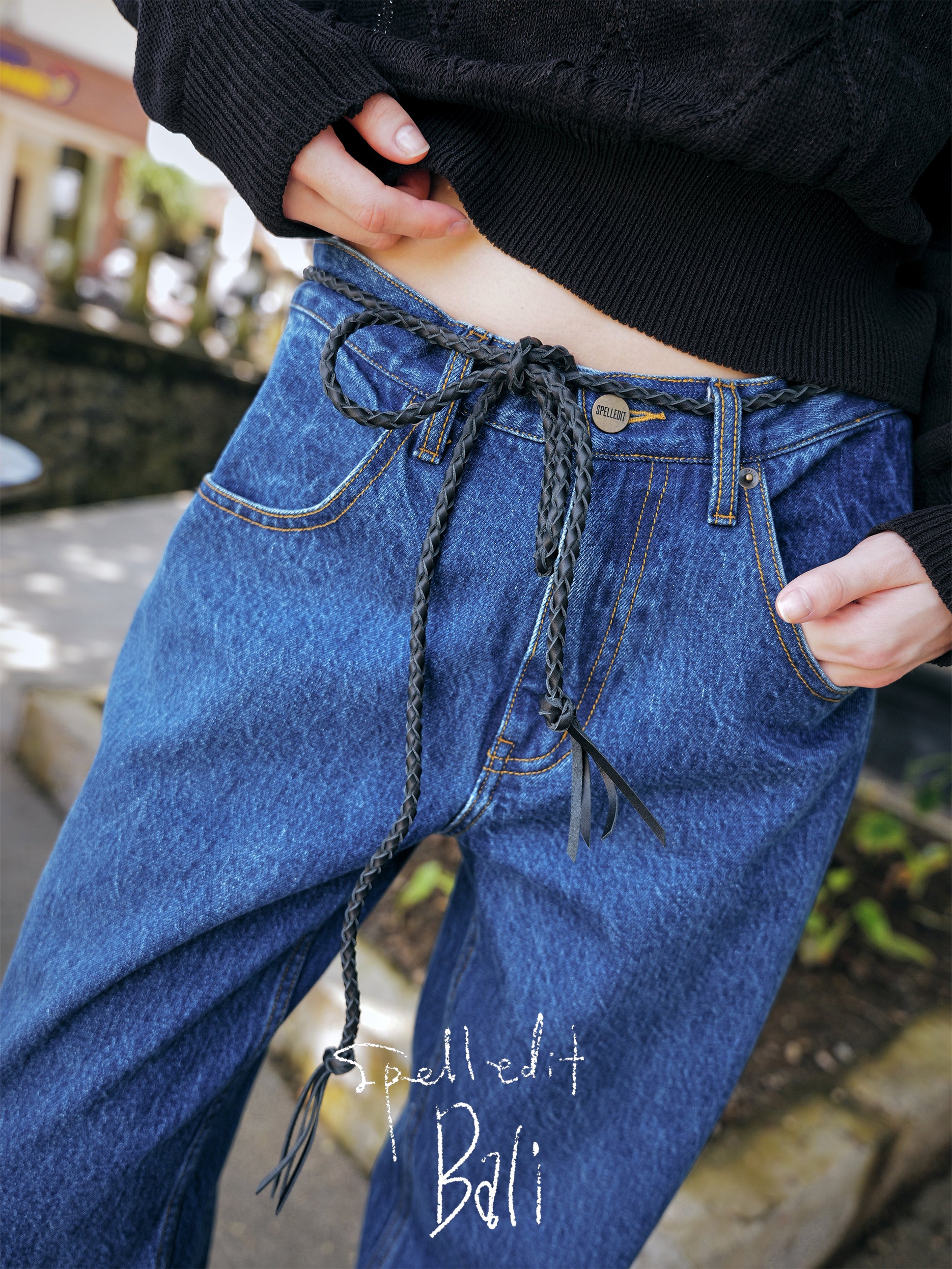 BOY-FIT DENIM PANTS